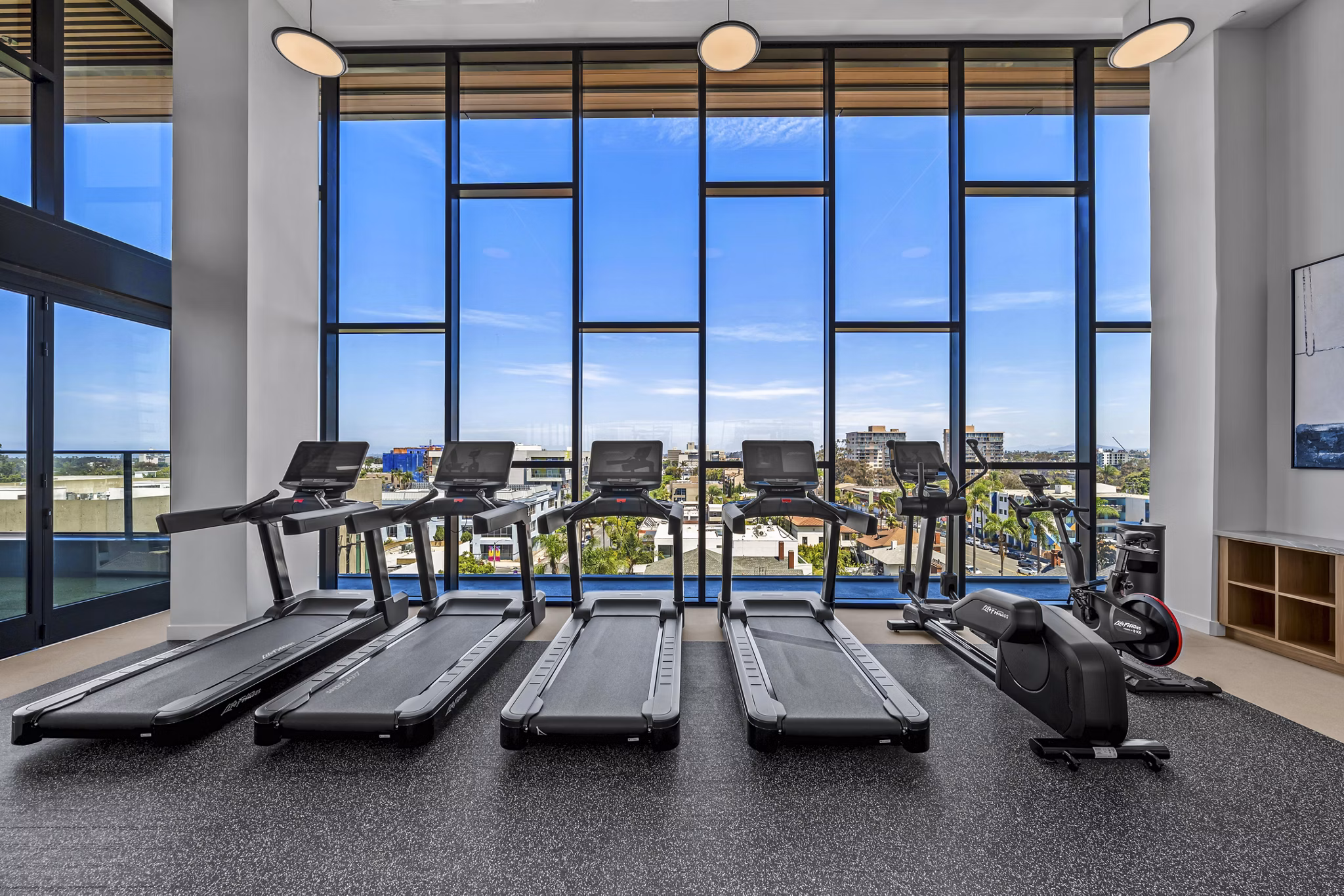 fitness center at Park Summit Apartments