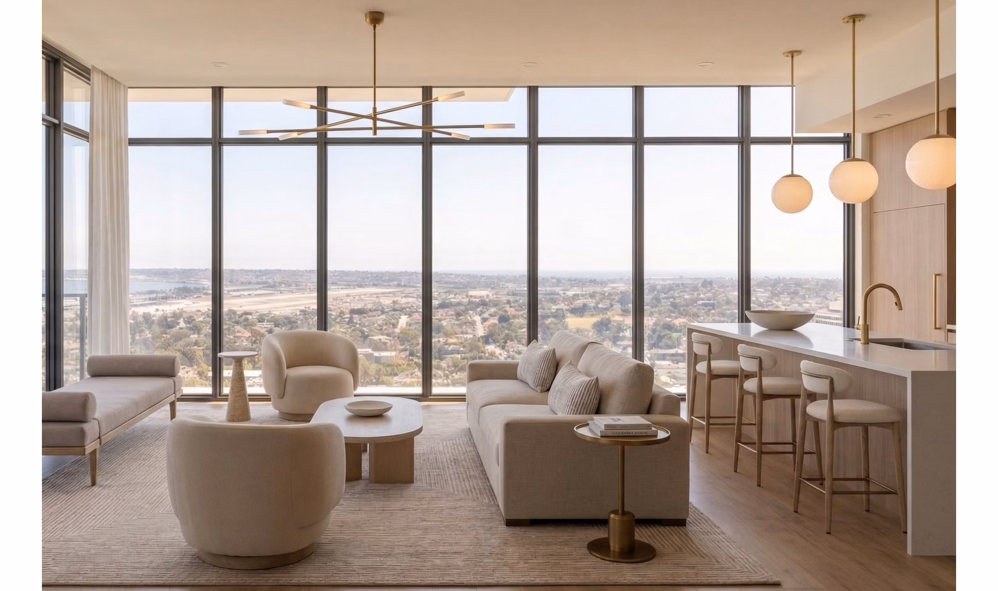 living room at Park Summit Apartments