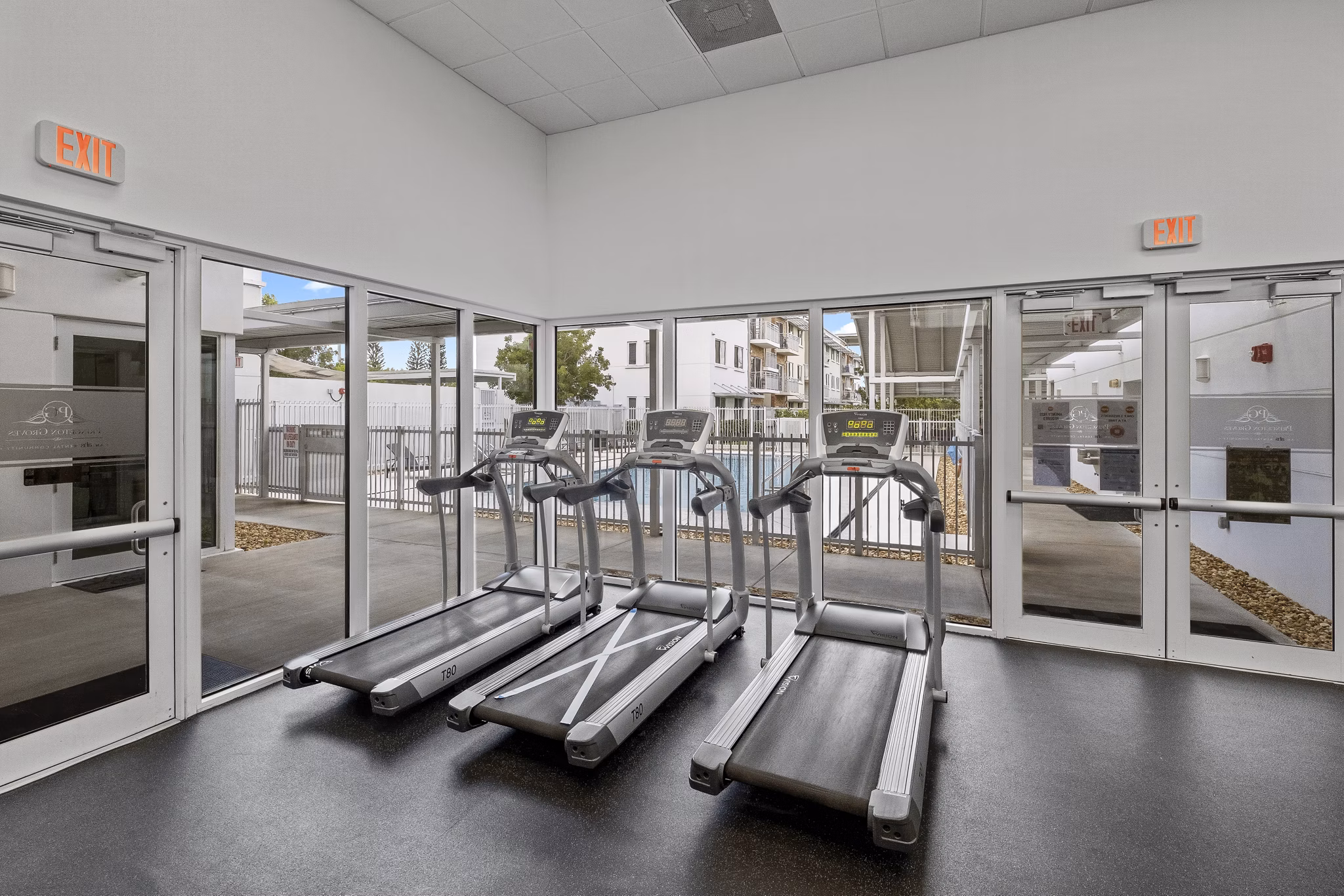 fitness center at Princeton Groves Apartments