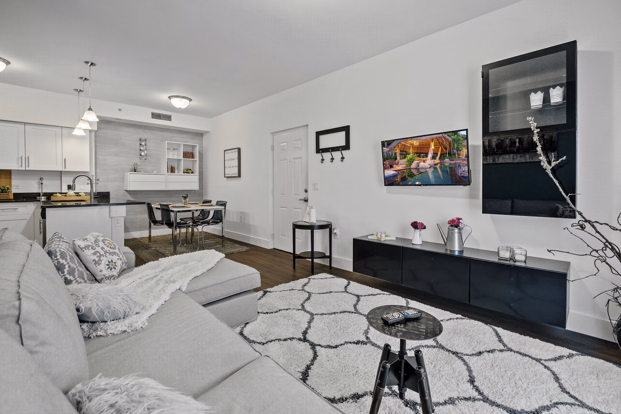 living room at Princeton Groves Apartments