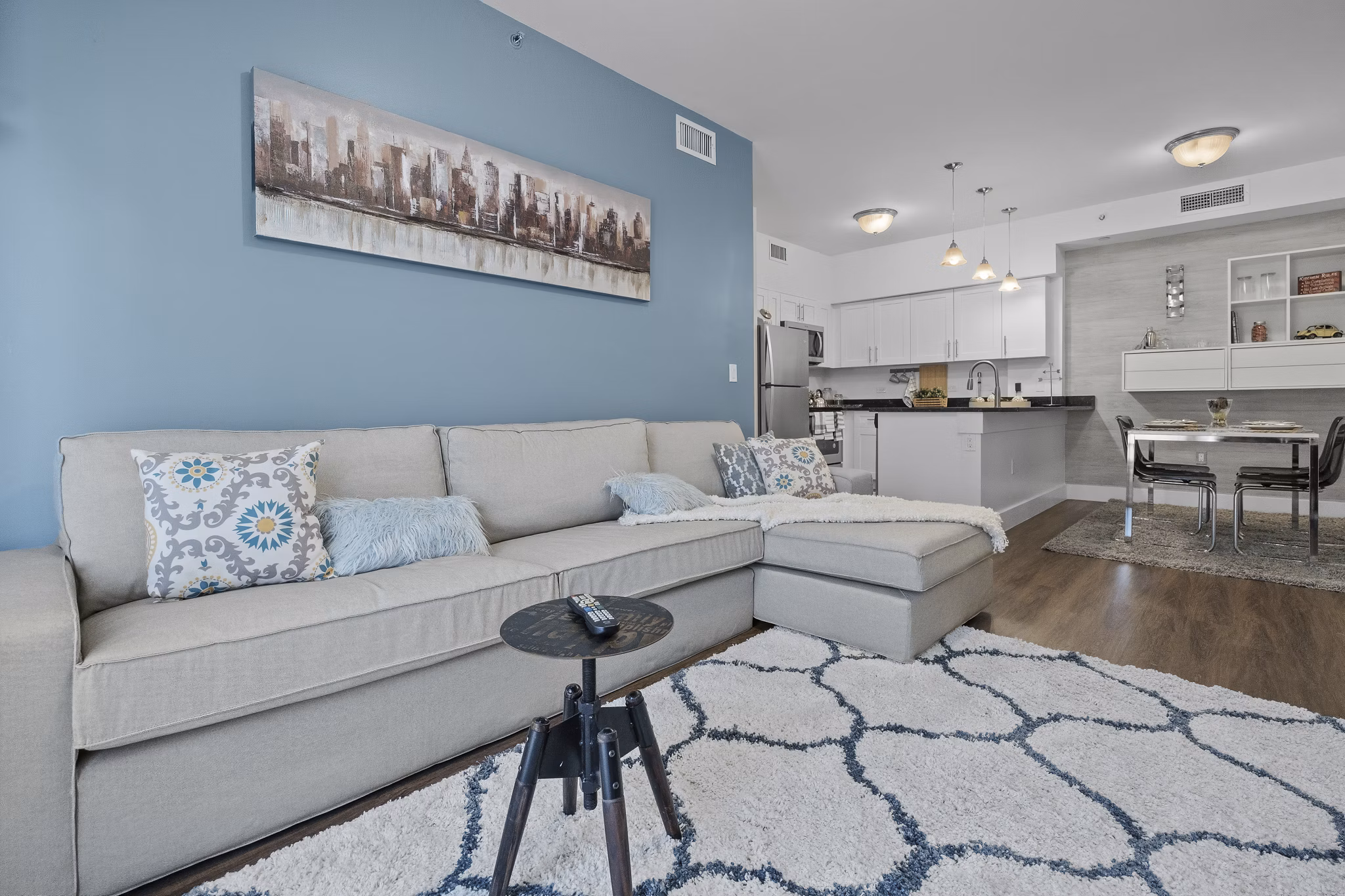 living room at Princeton Groves Apartments
