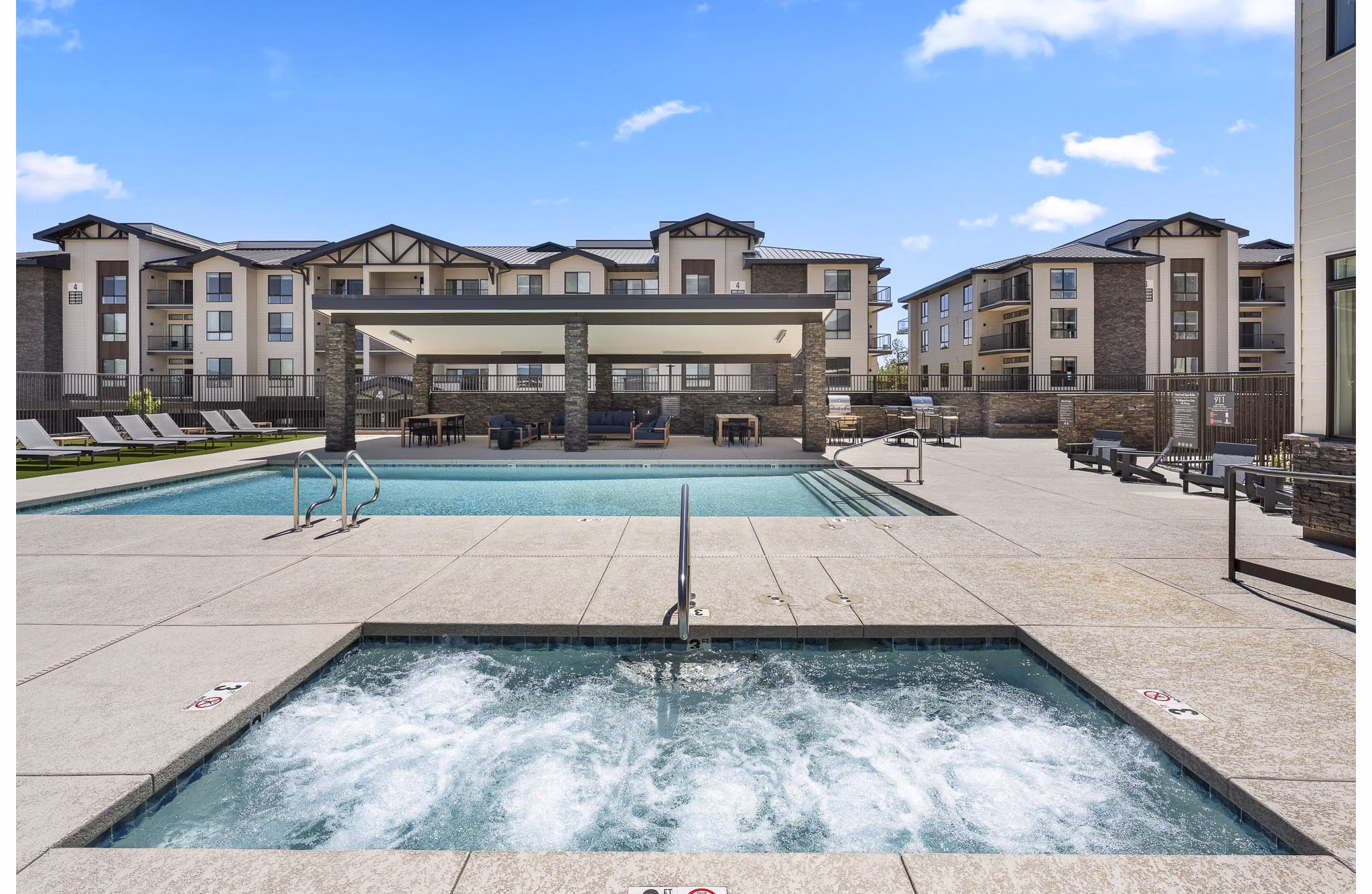 Pool at The Elkwood Apartments