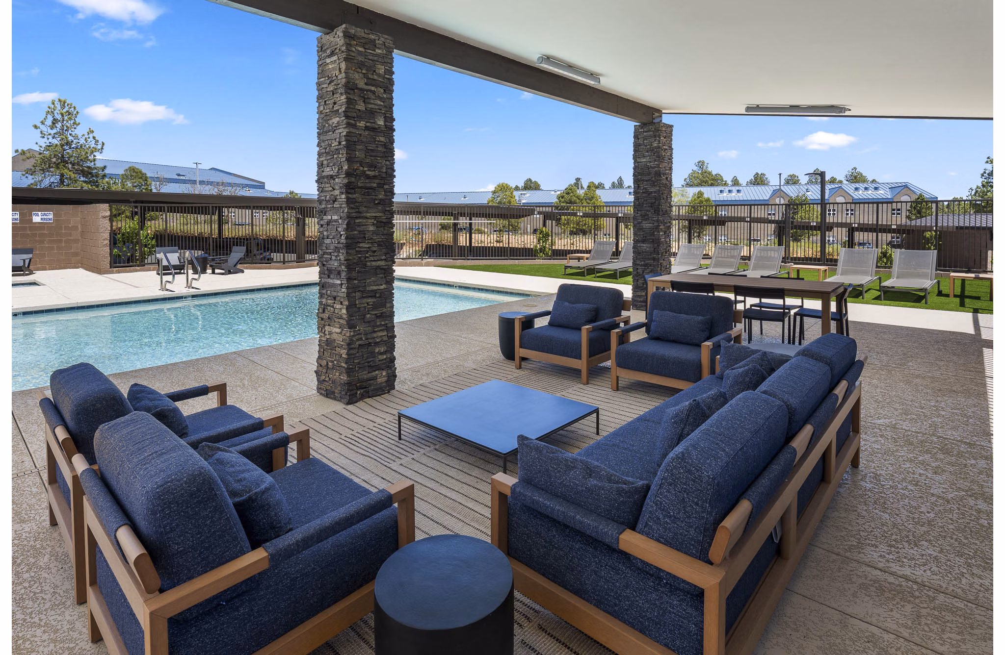 Pool at The Elkwood Apartments