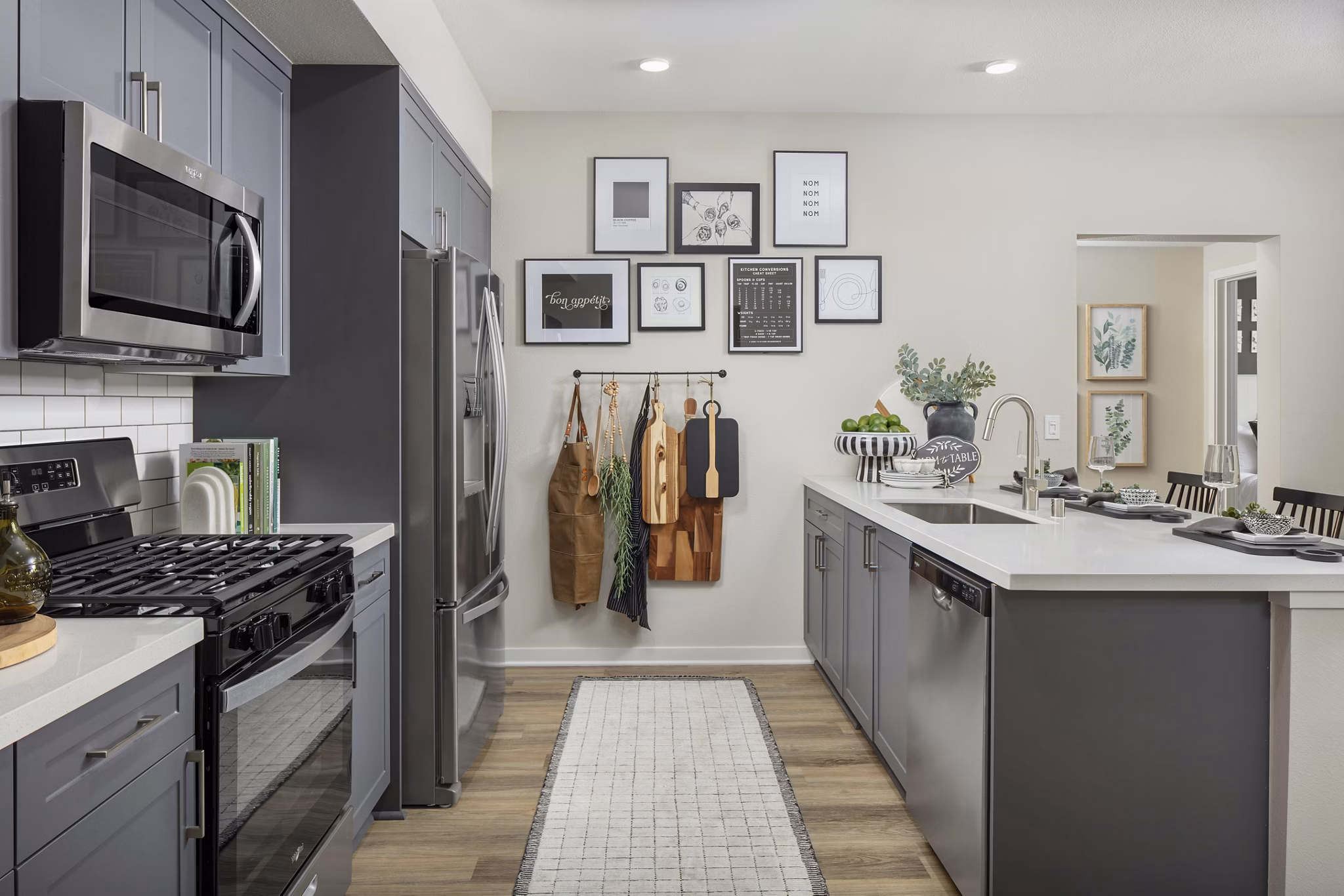 kitchen at Aviara at Mountain House Apartments