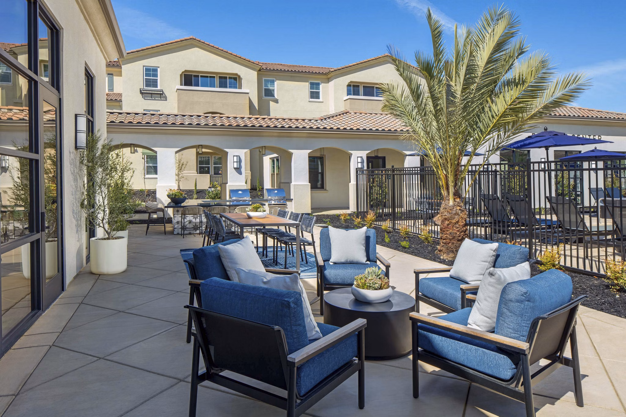 patio at Aviara at Mountain House Apartments