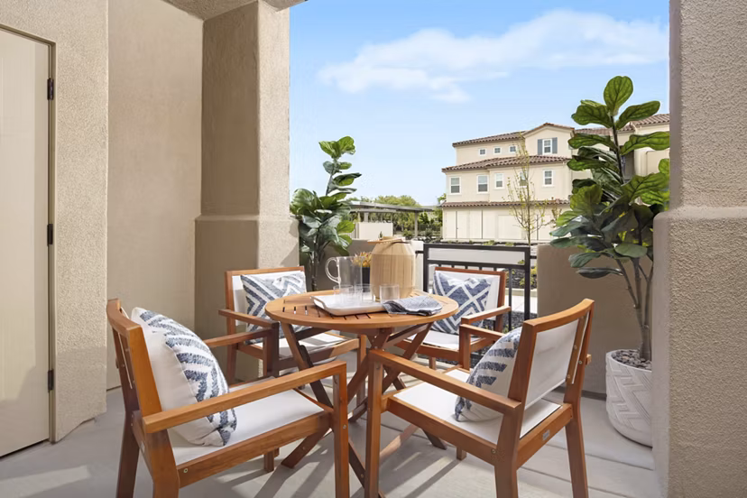 patio at Aviara at Mountain House Apartments