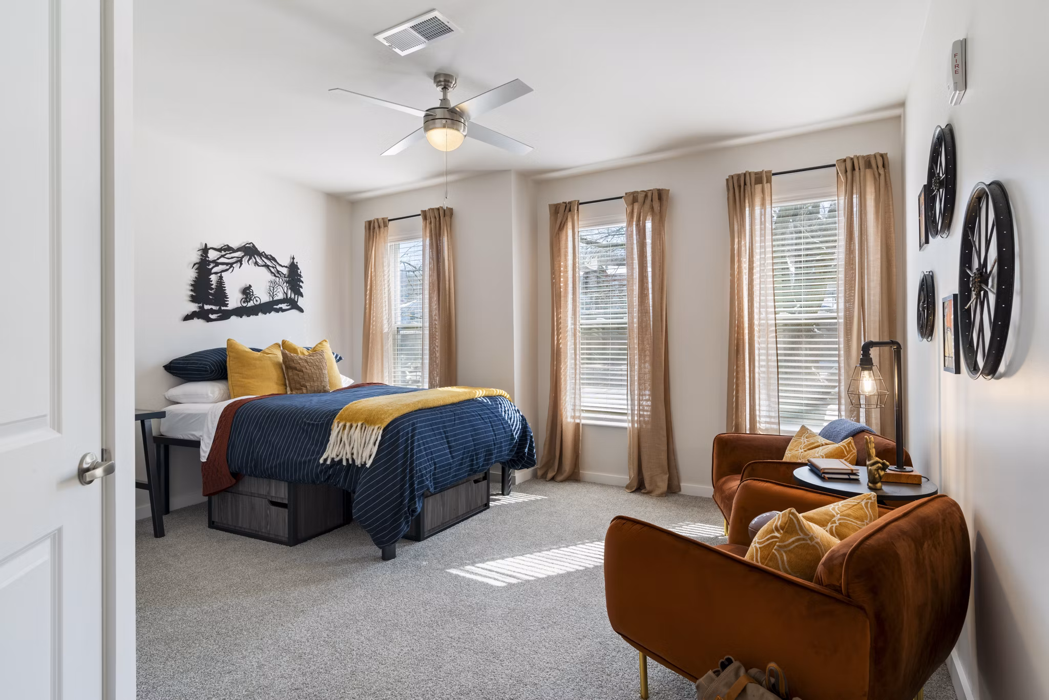 bedroom at Vanguard Apartments