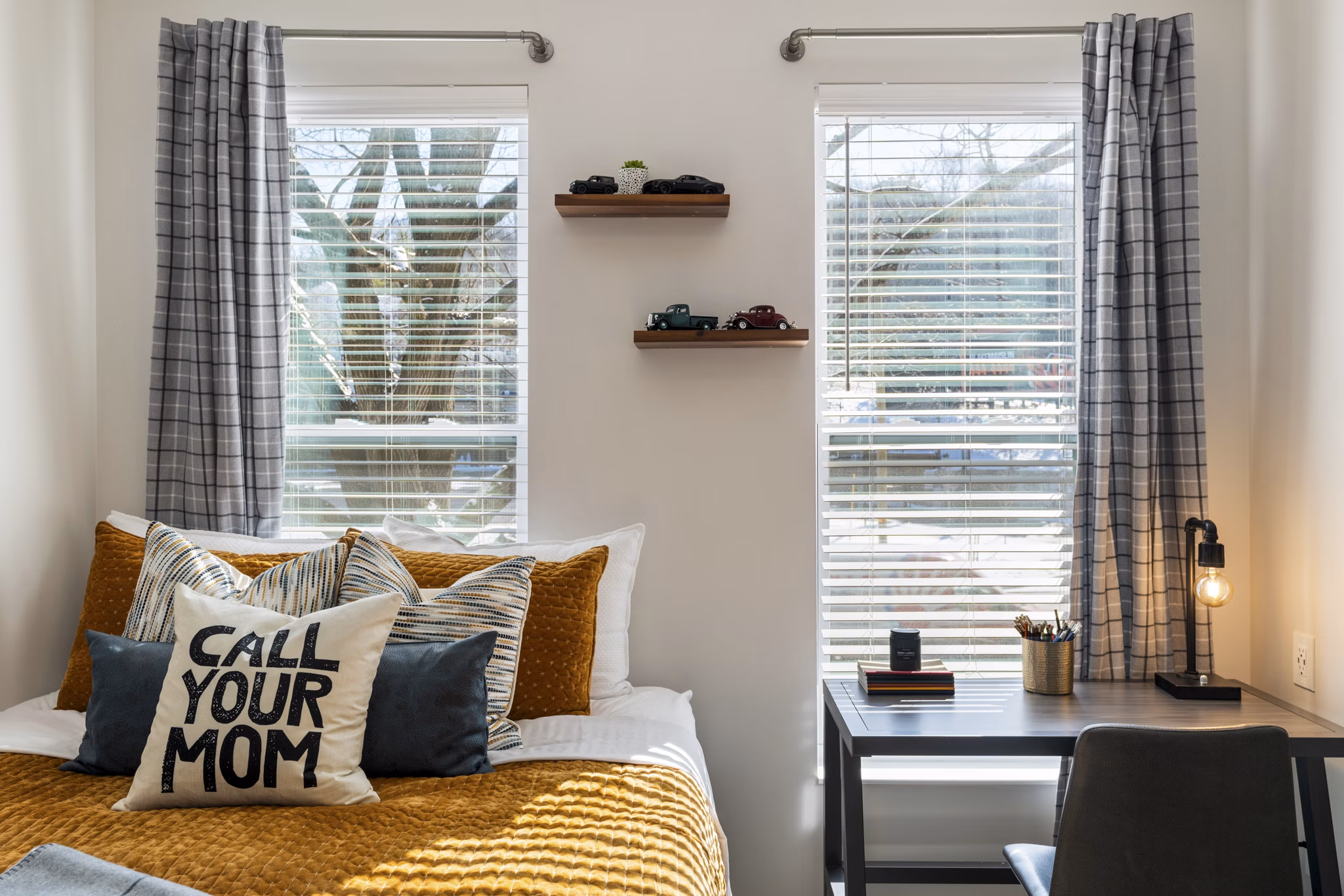 bedroom at Vanguard Apartments