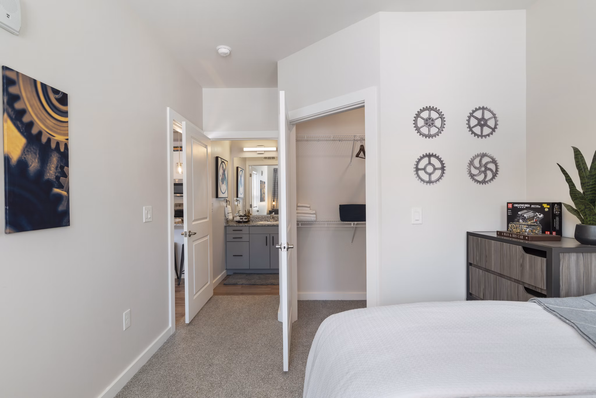 bedroom at Vanguard Apartments