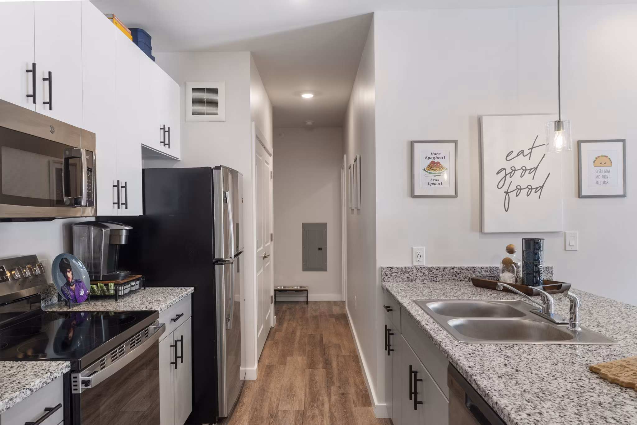 kitchen at Vanguard Apartments