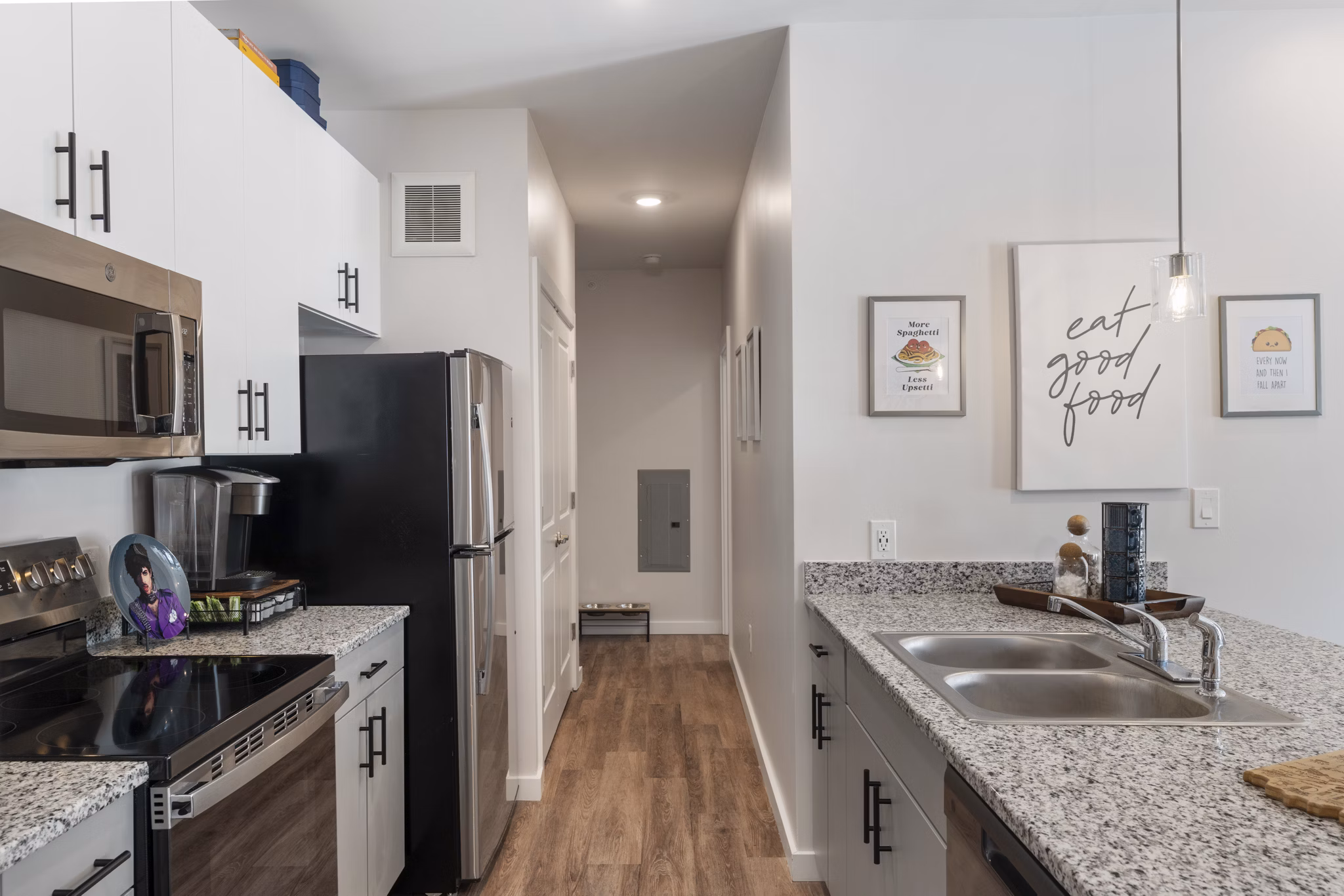 kitchen at Vanguard Apartments