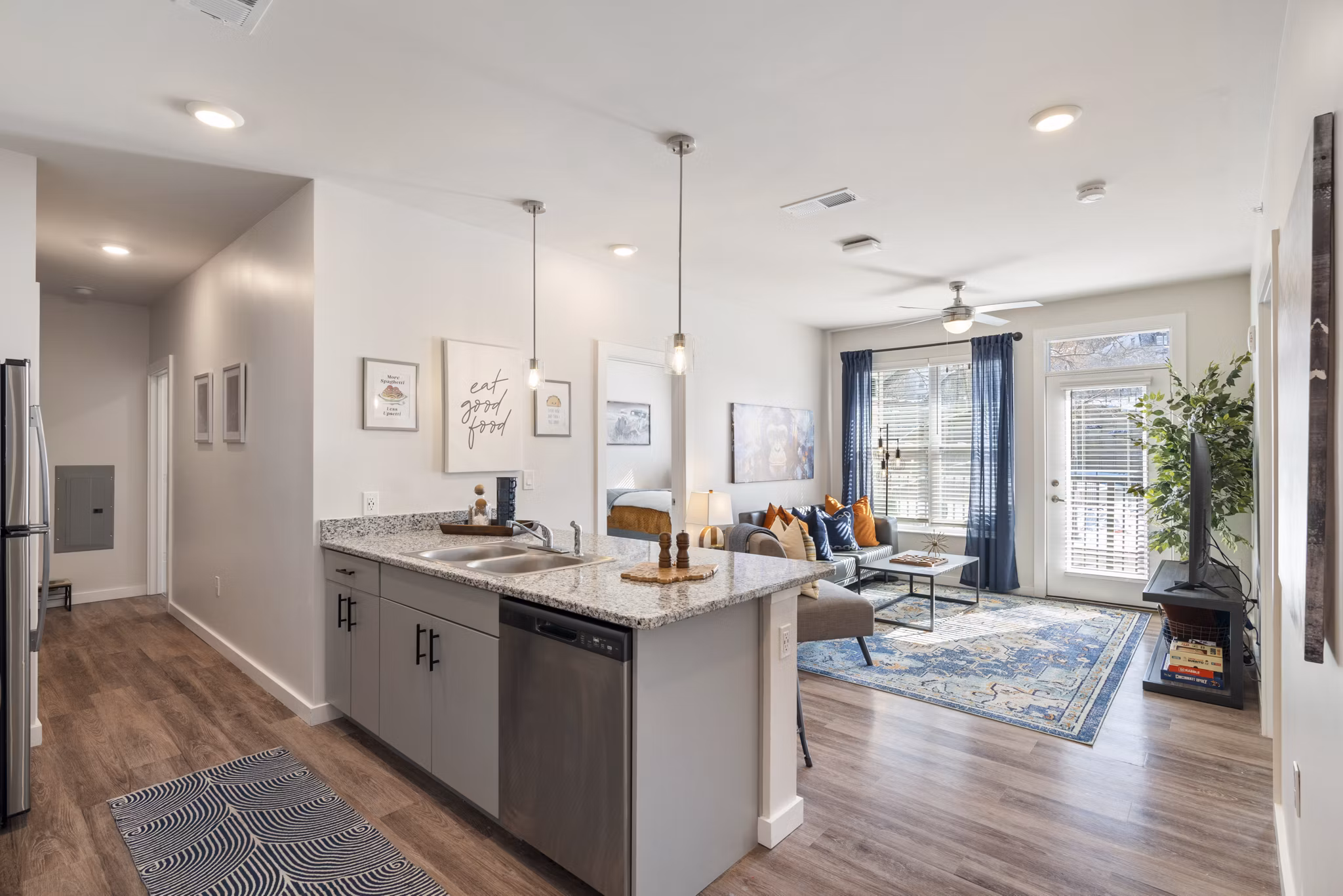 kitchen at Vanguard Apartments