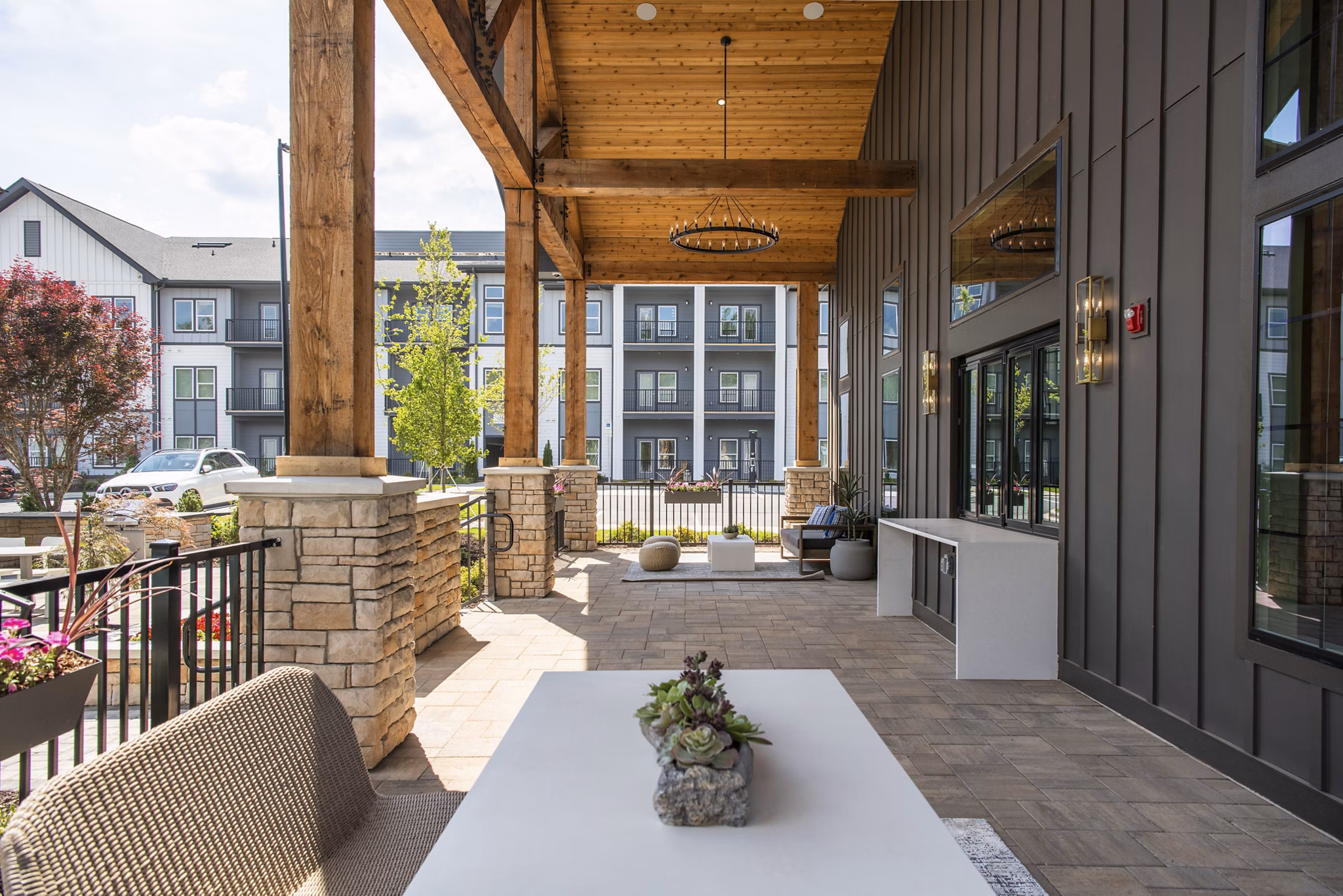 recreational area at Solis North Creek Apartments