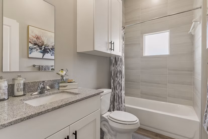 bathroom at Trulo Homes Jenks Apartments