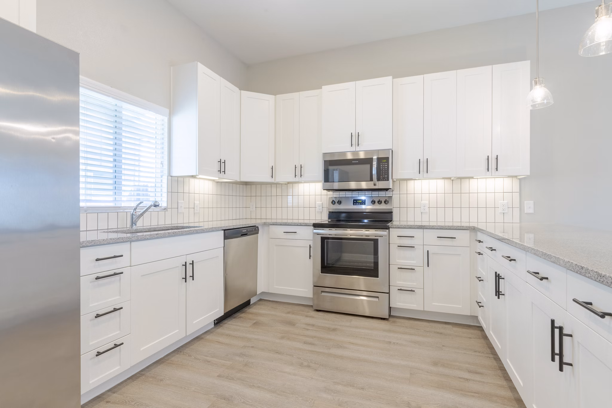 kitchen at Meadow + Main Apartments
