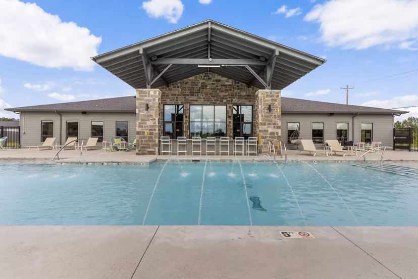 pool at Trulo Homes Jenks Apartments