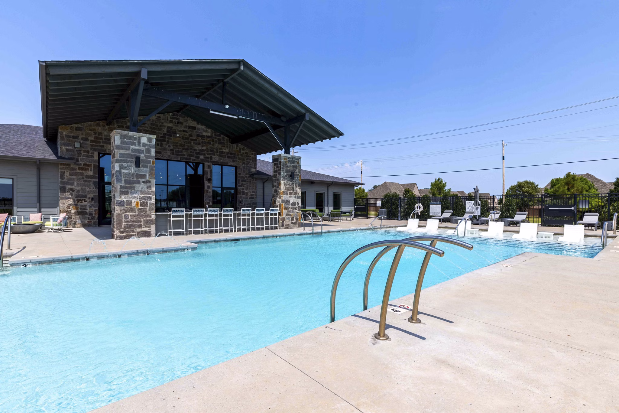 pool at Meadow + Main Apartments
