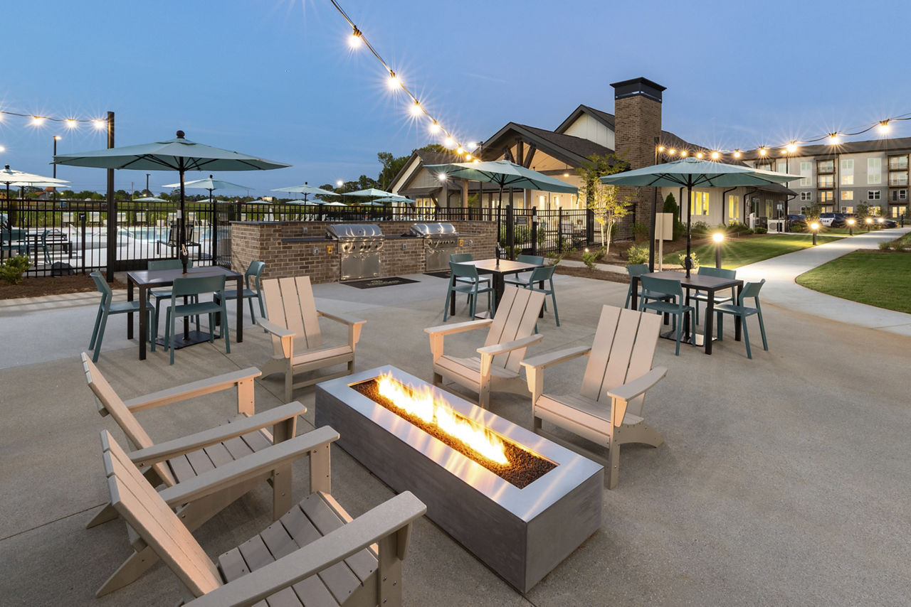 Grill area at Novel Douglasville