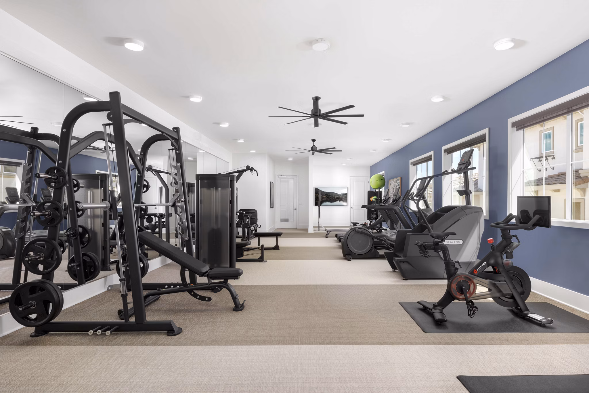 fitness center at Vida at Mountain House Apartments