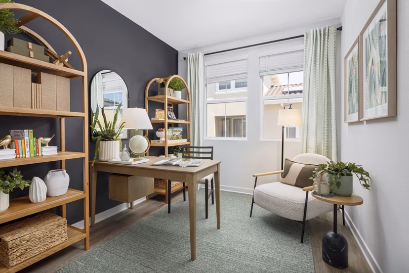 living room at Vida at Mountain House Apartments