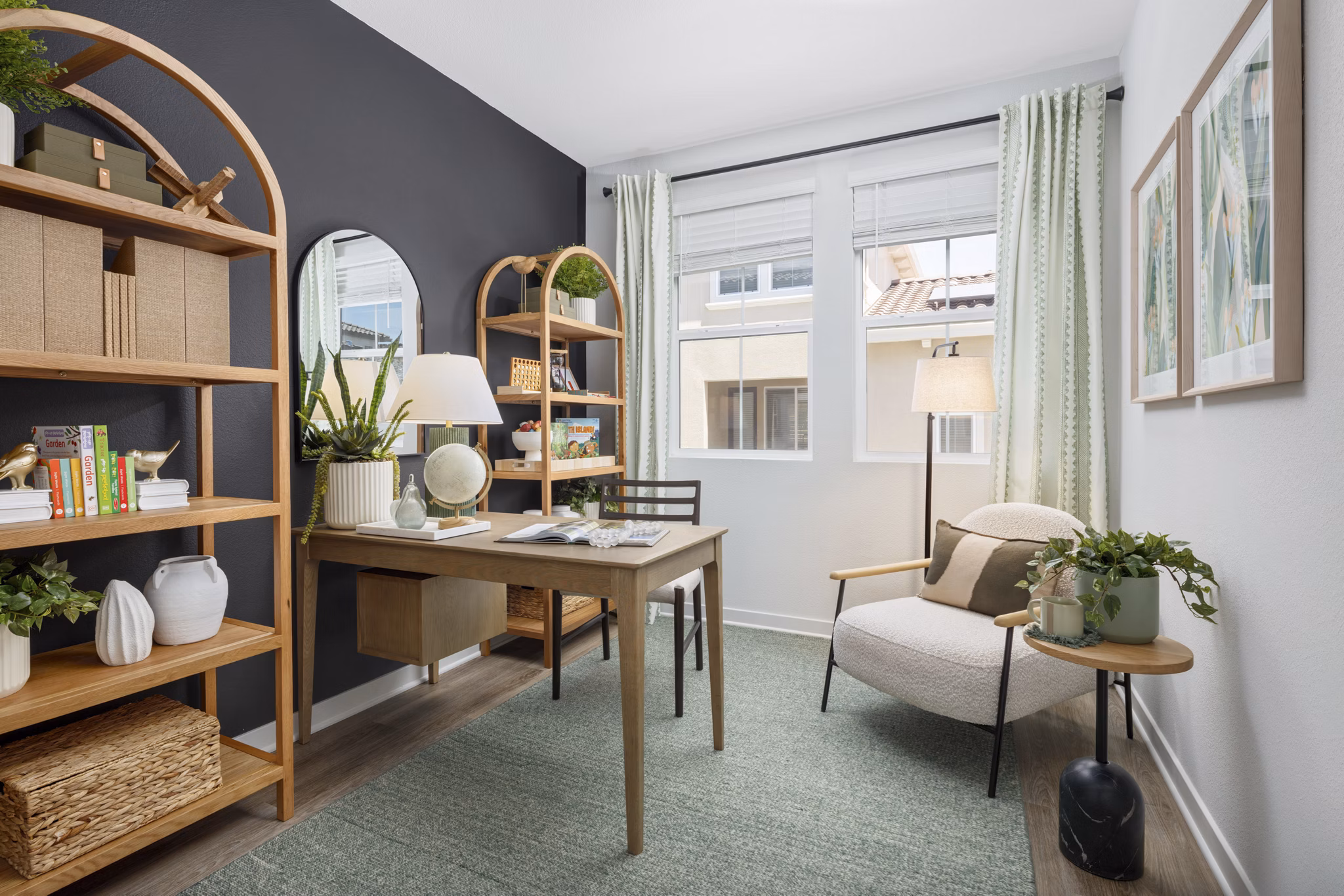 living room at Vida at Mountain House Apartments