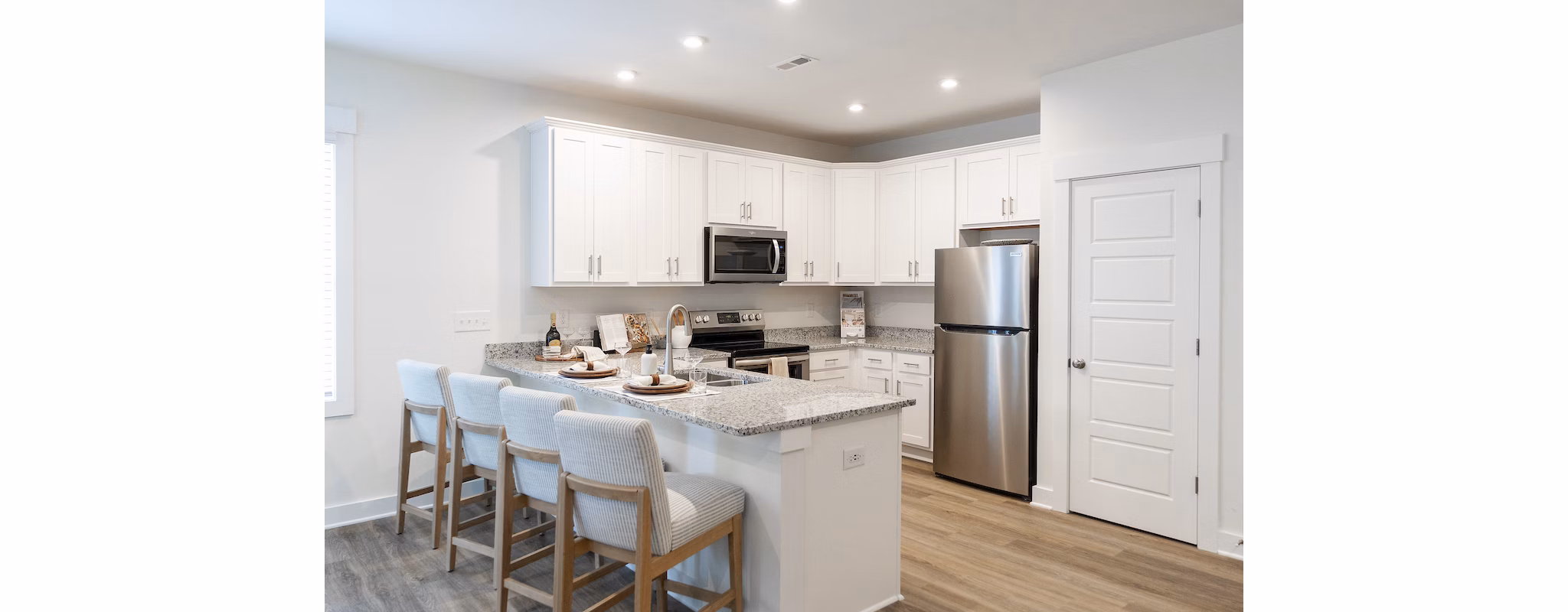 kitchen at Beckington Apartments