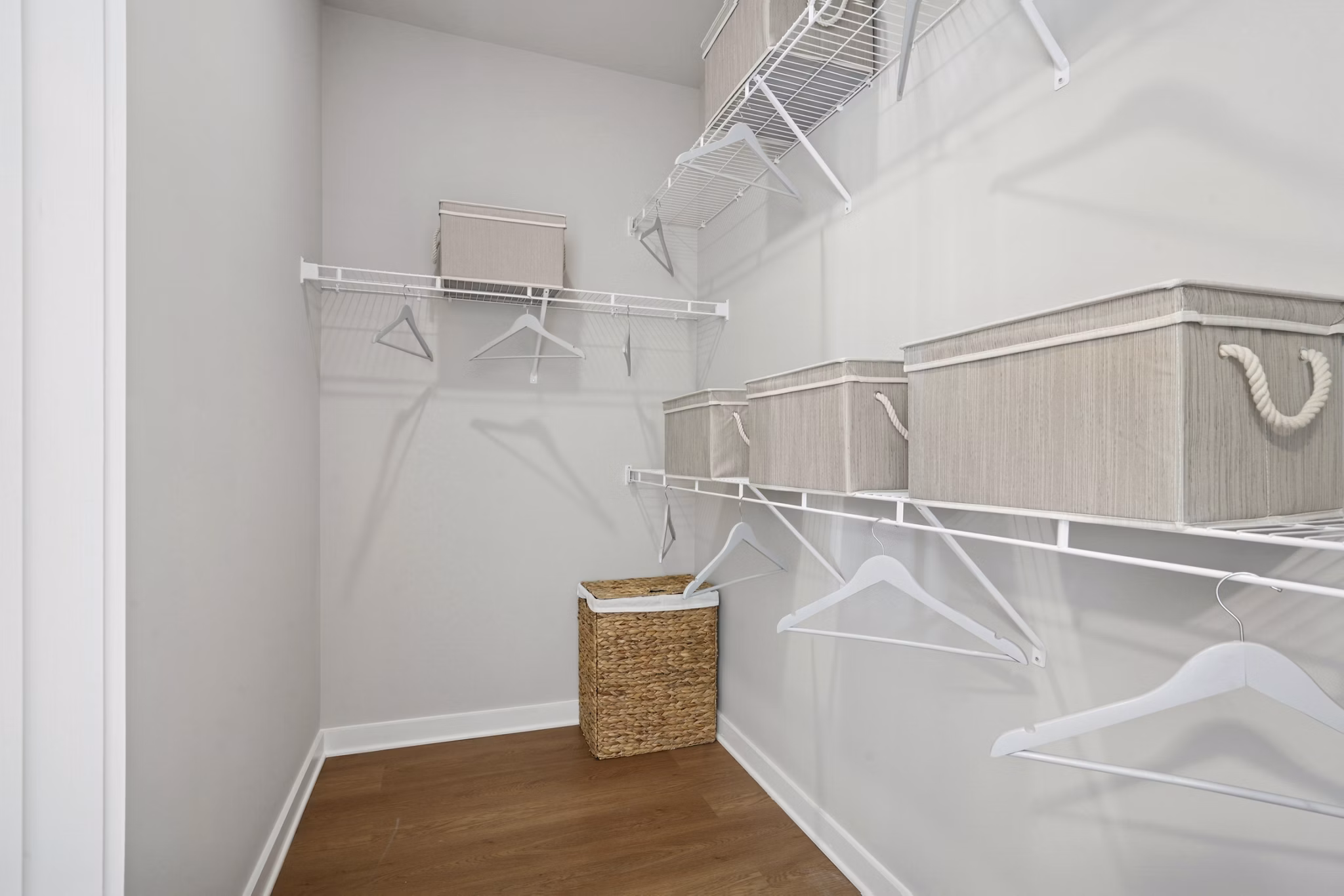 closet at The One at Montgomery Apartments