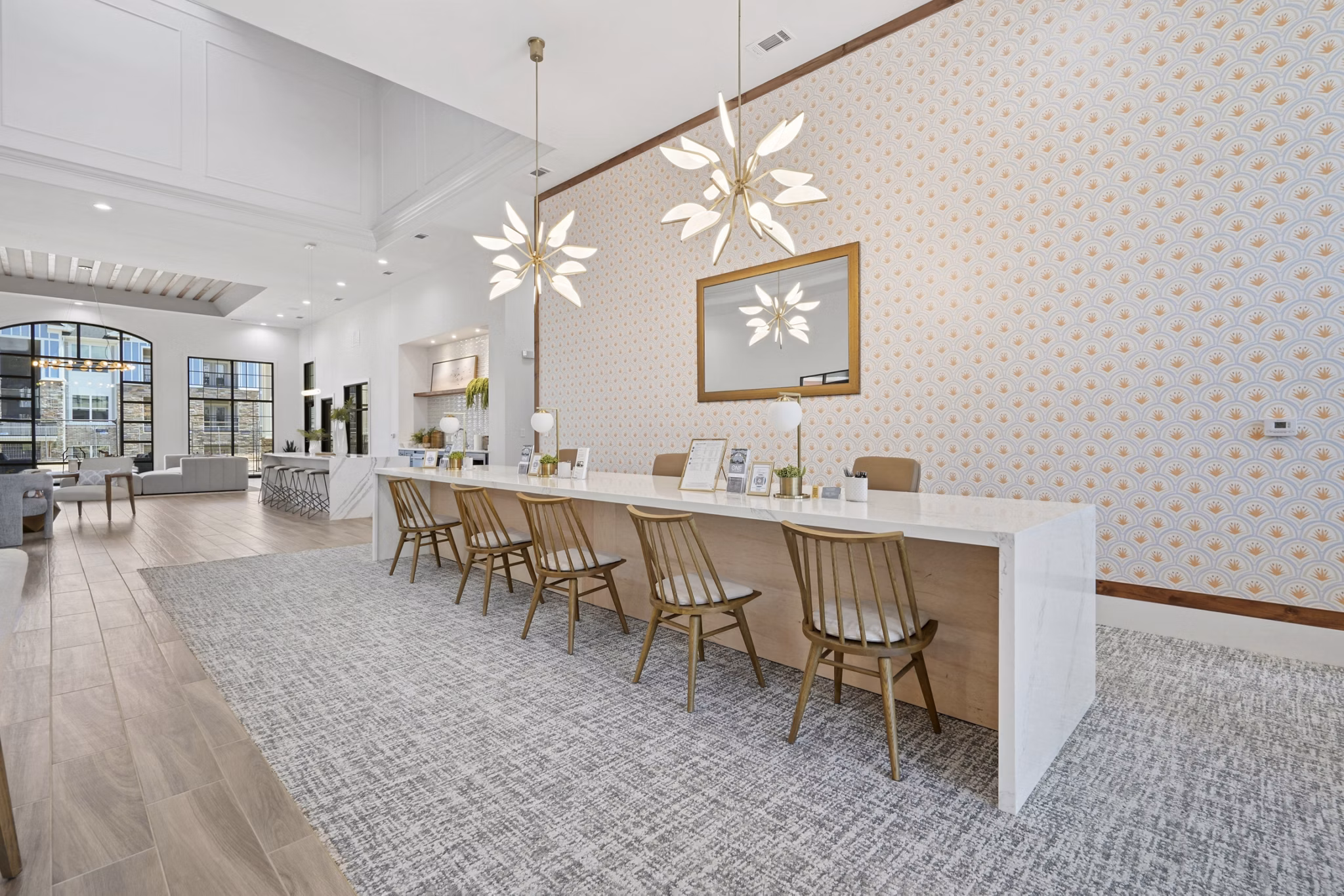 clubhouse at The One at Montgomery Apartments