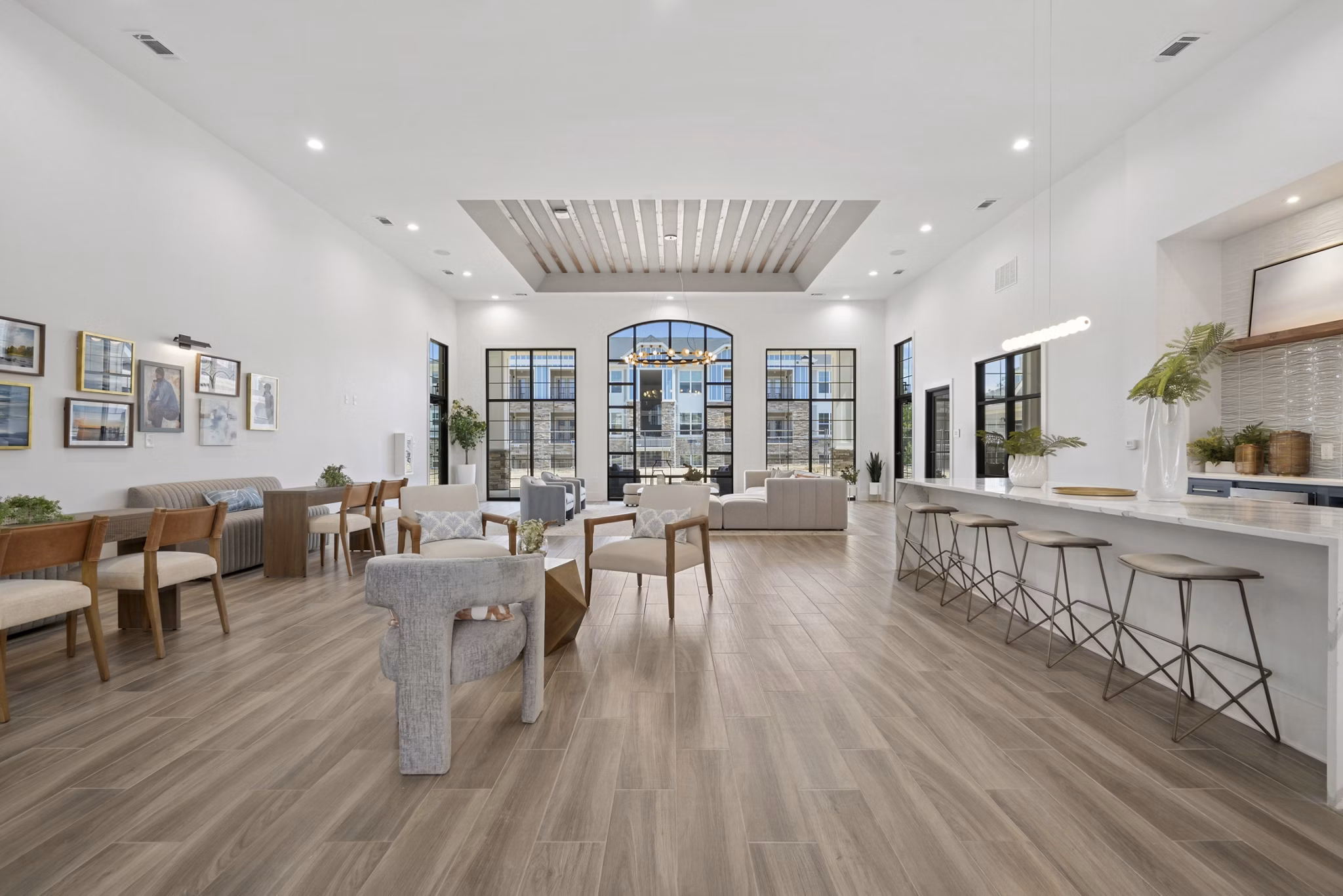 clubhouse at The One at Montgomery Apartments