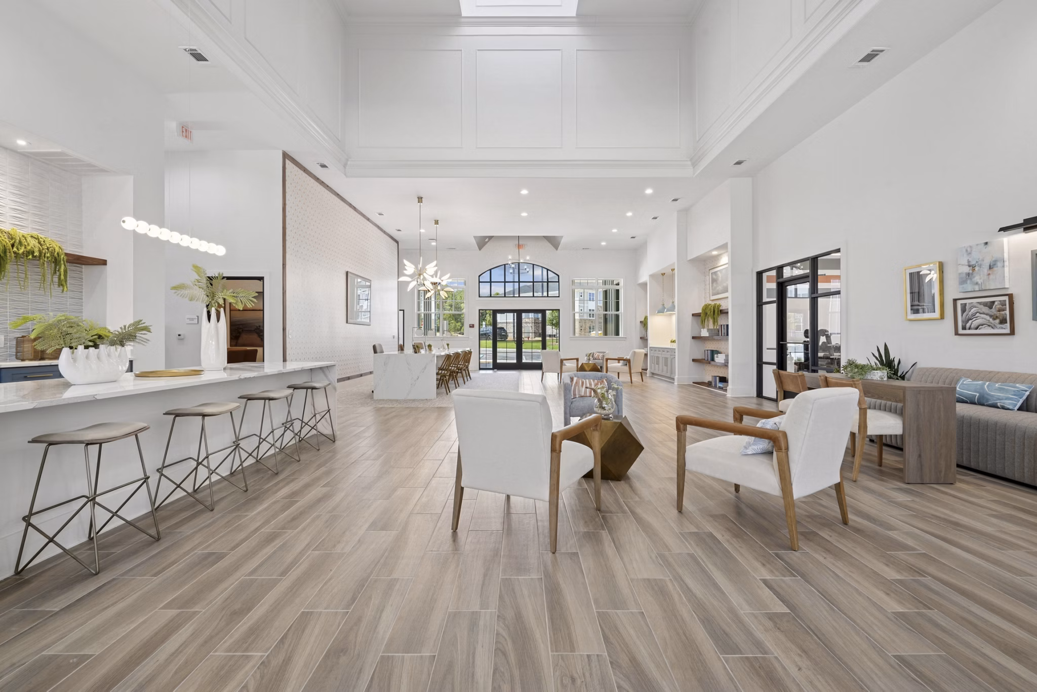 clubhouse at The One at Montgomery Apartments