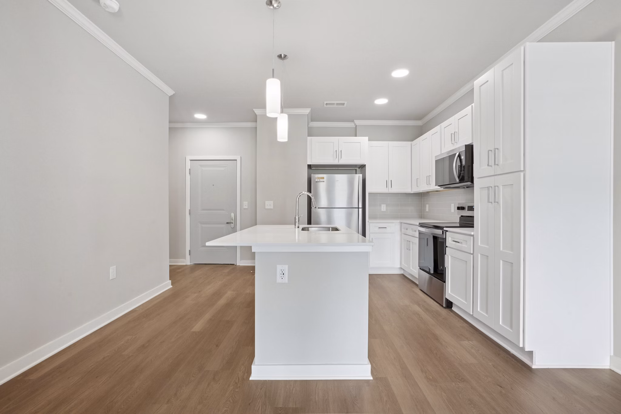 kitchen at The One at Montgomery Apartments