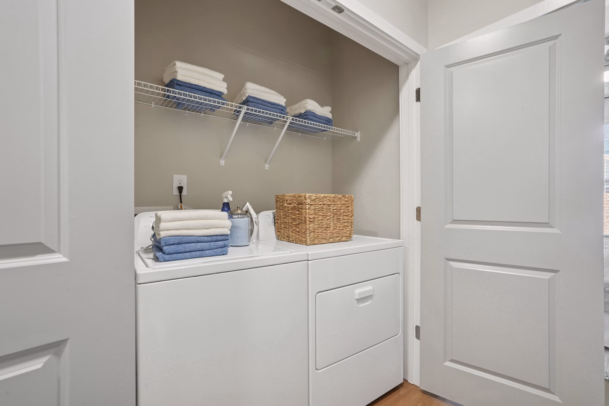 laundry room at The One at Montgomery Apartments