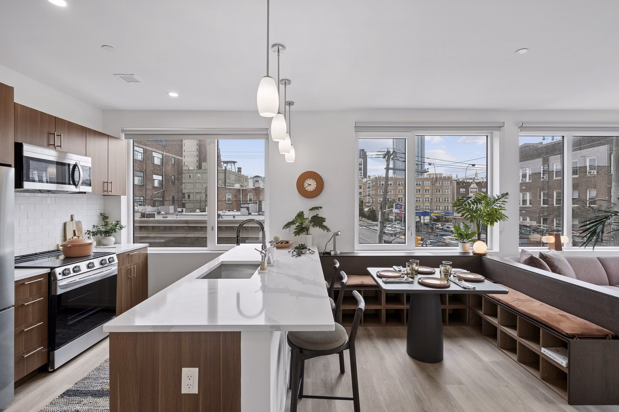 kitchen at West Side Square Apartments