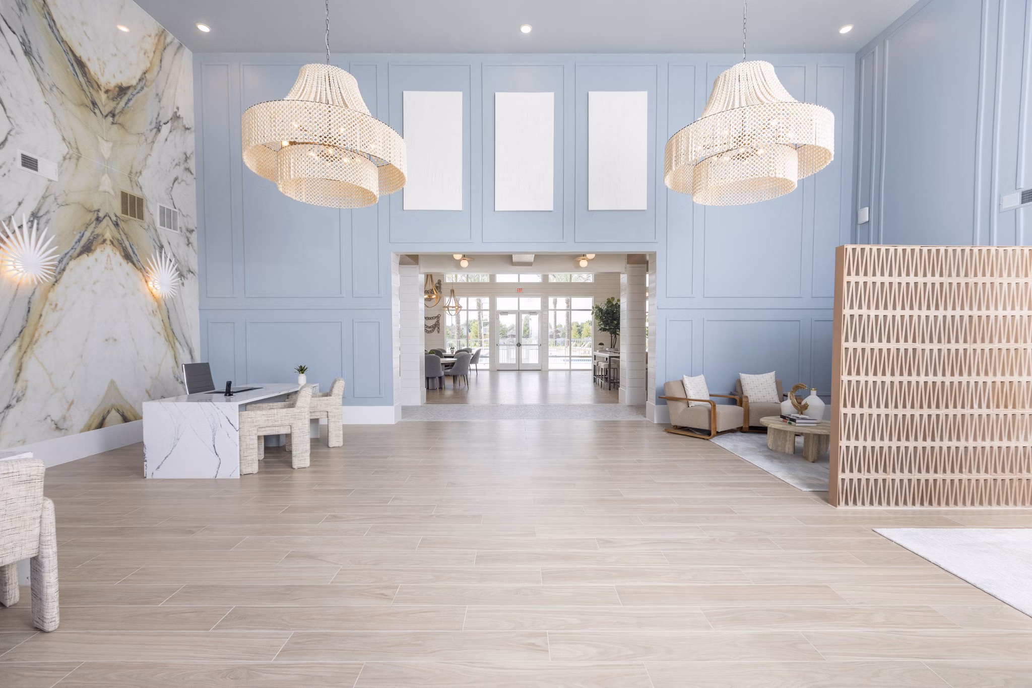 clubhouse at Waterline Apartments