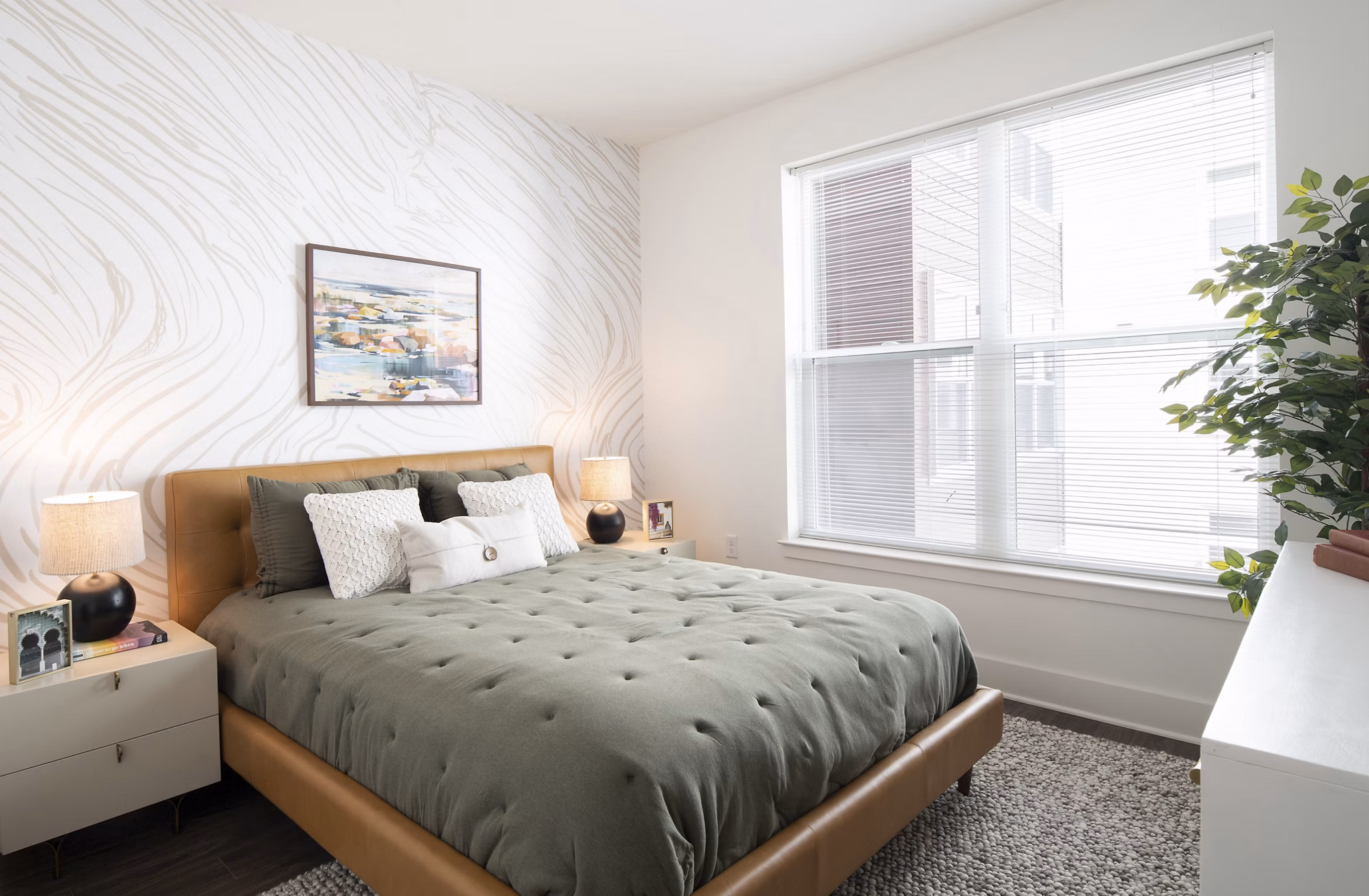 bedroom at The Hartley Apartments