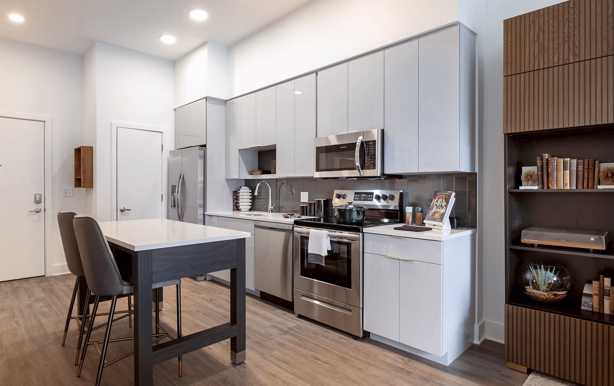 kitchen at The Hartley Apartments