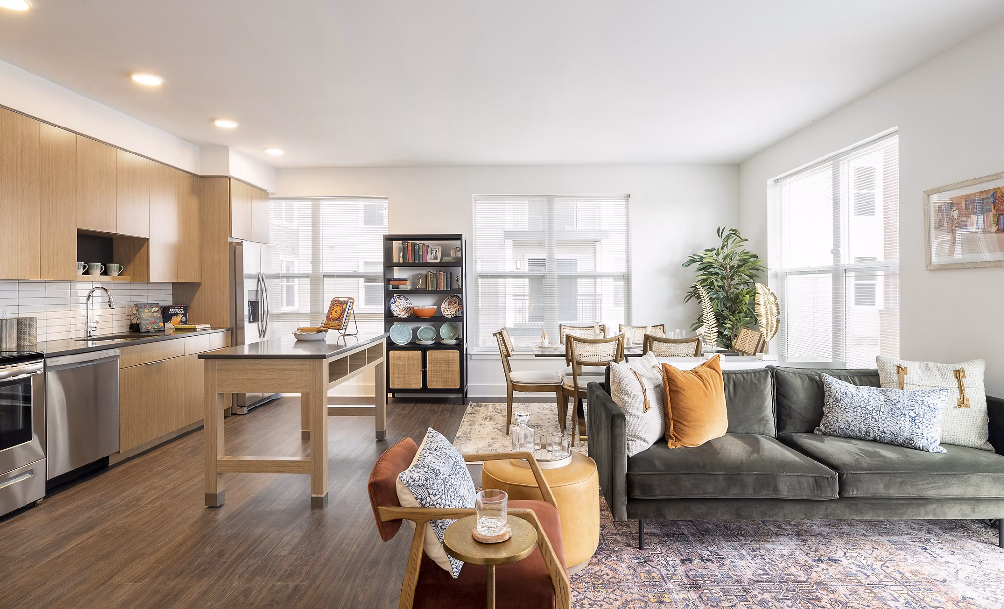 living room at The Hartley Apartments