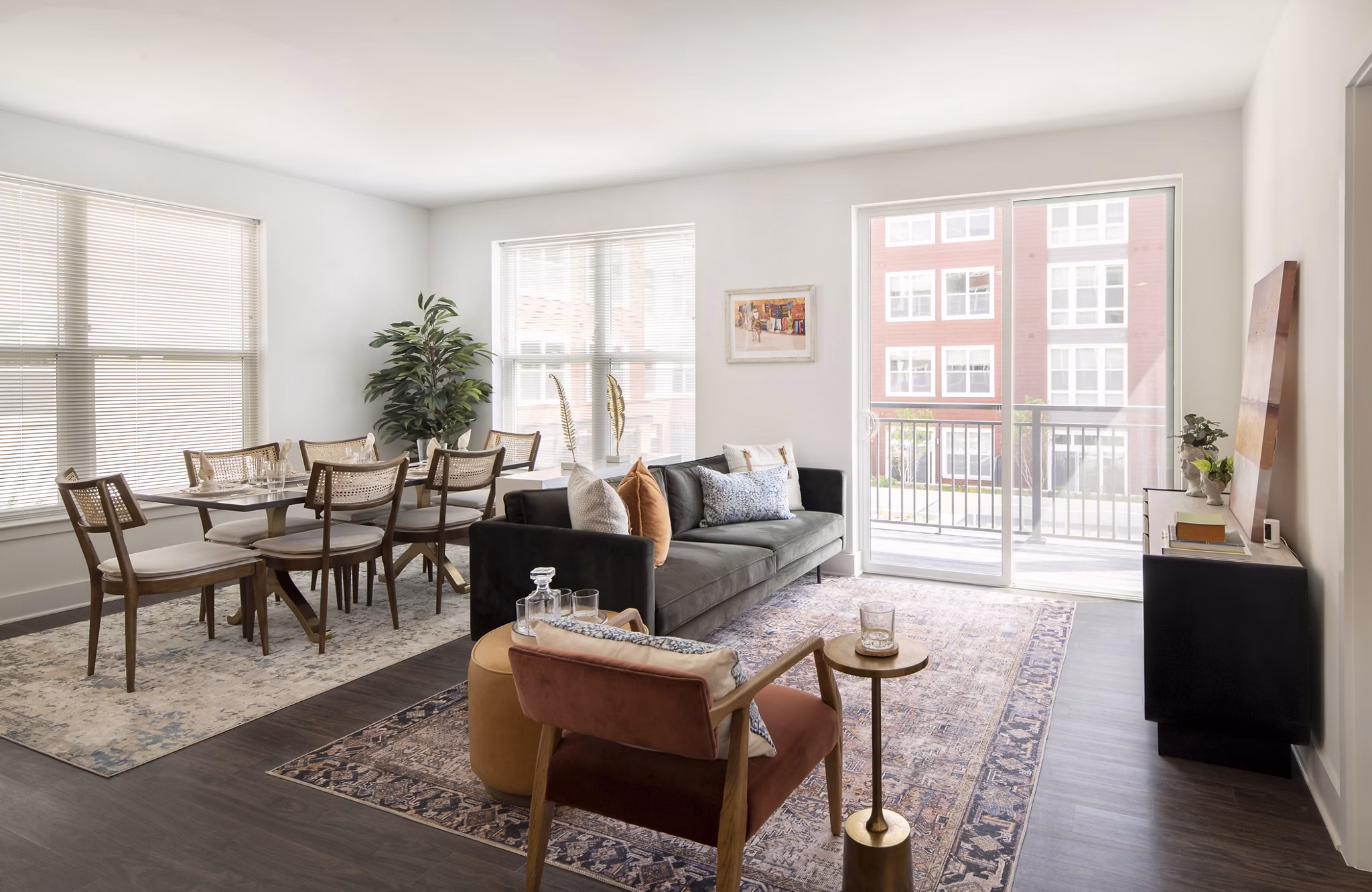 living room at The Hartley Apartments