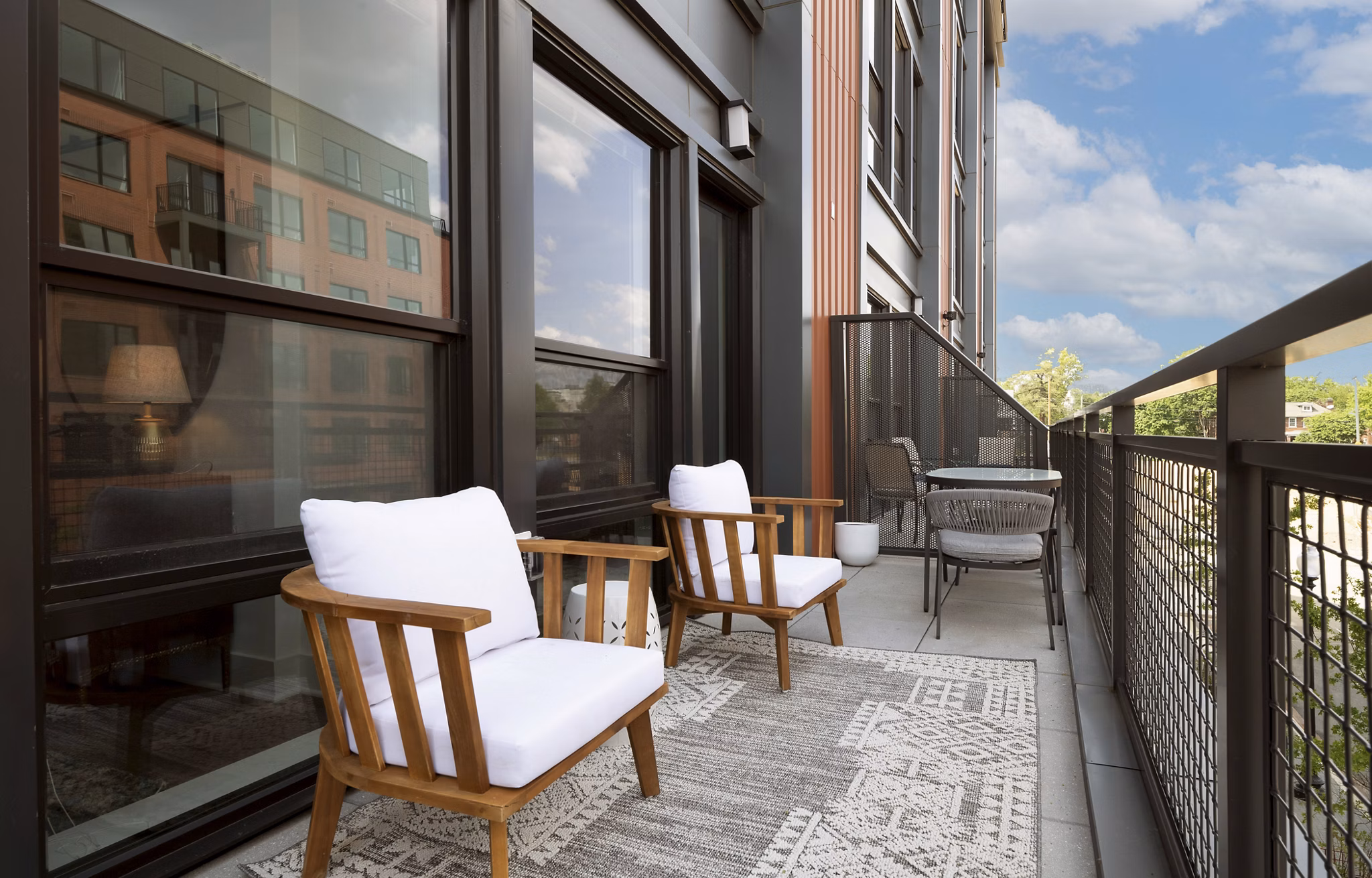 patio at The Hartley Apartments