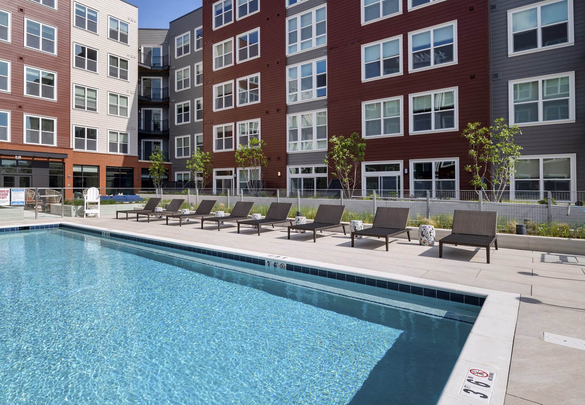 pool at The Hartley Apartments