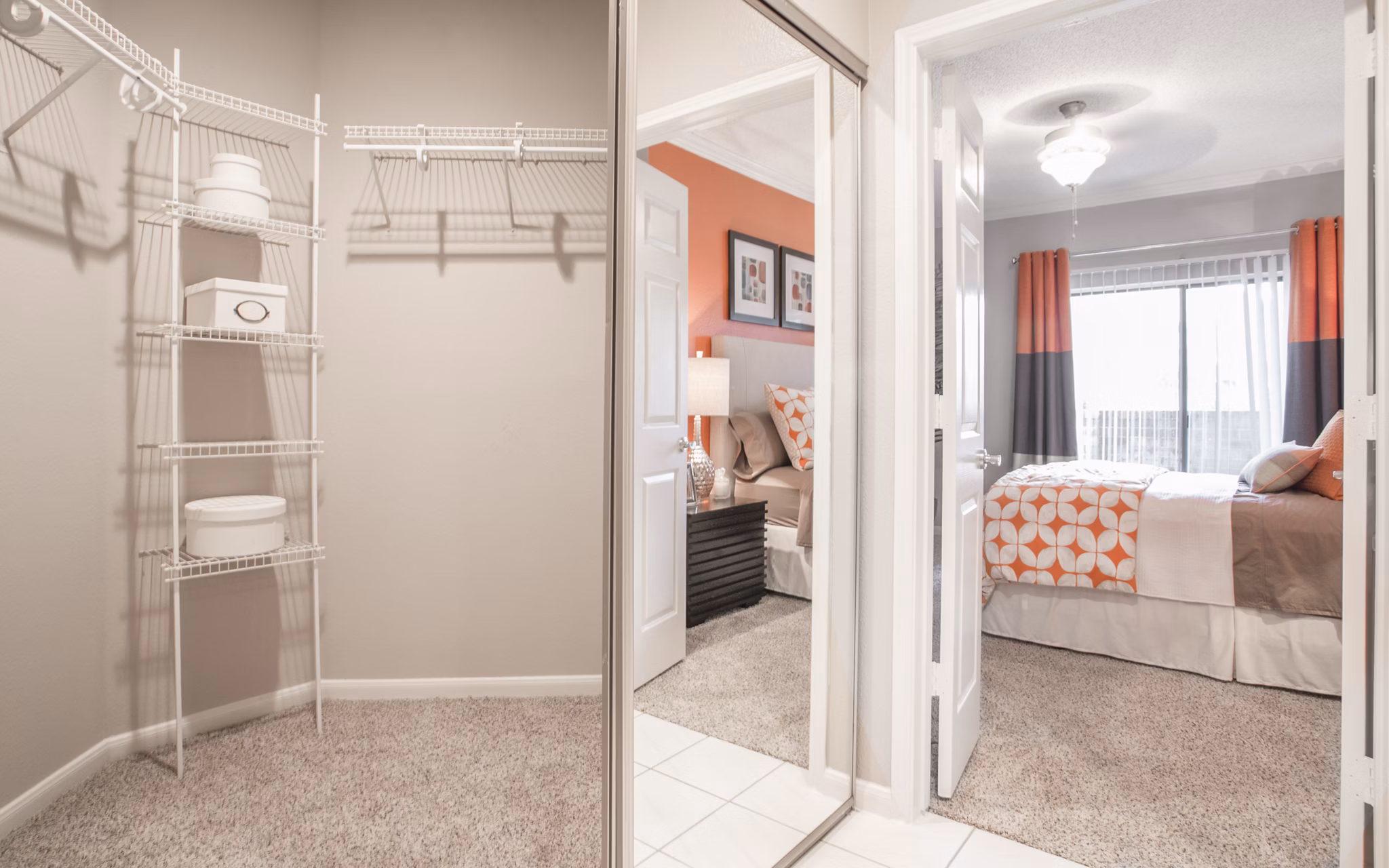 closet at Elle At The Medical Center Apartments