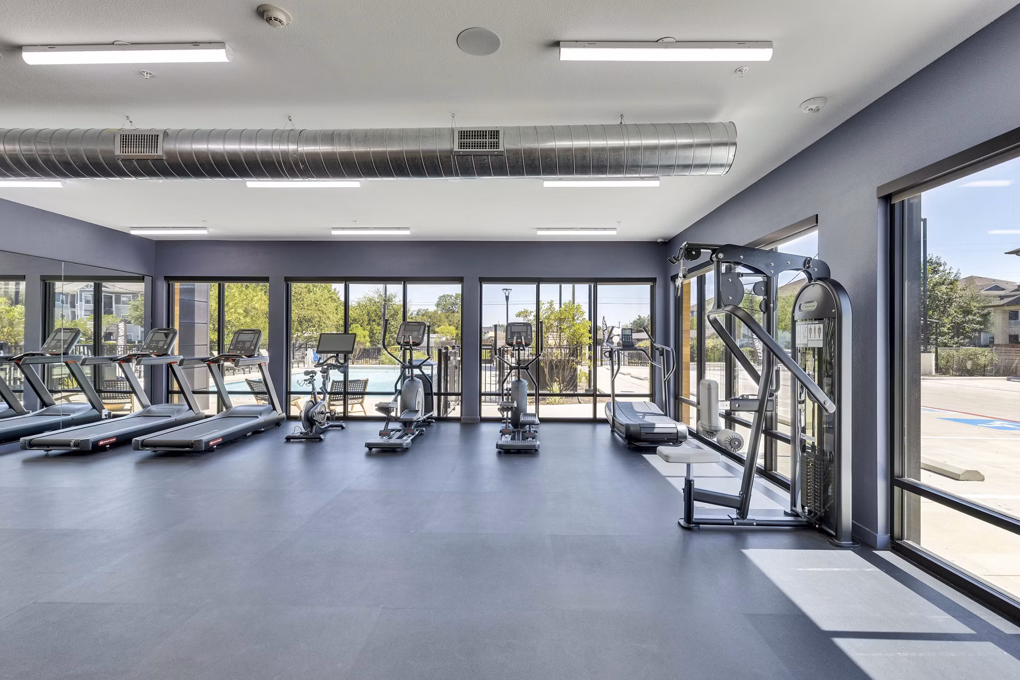 fitness center at Residences at Rubi Apartments