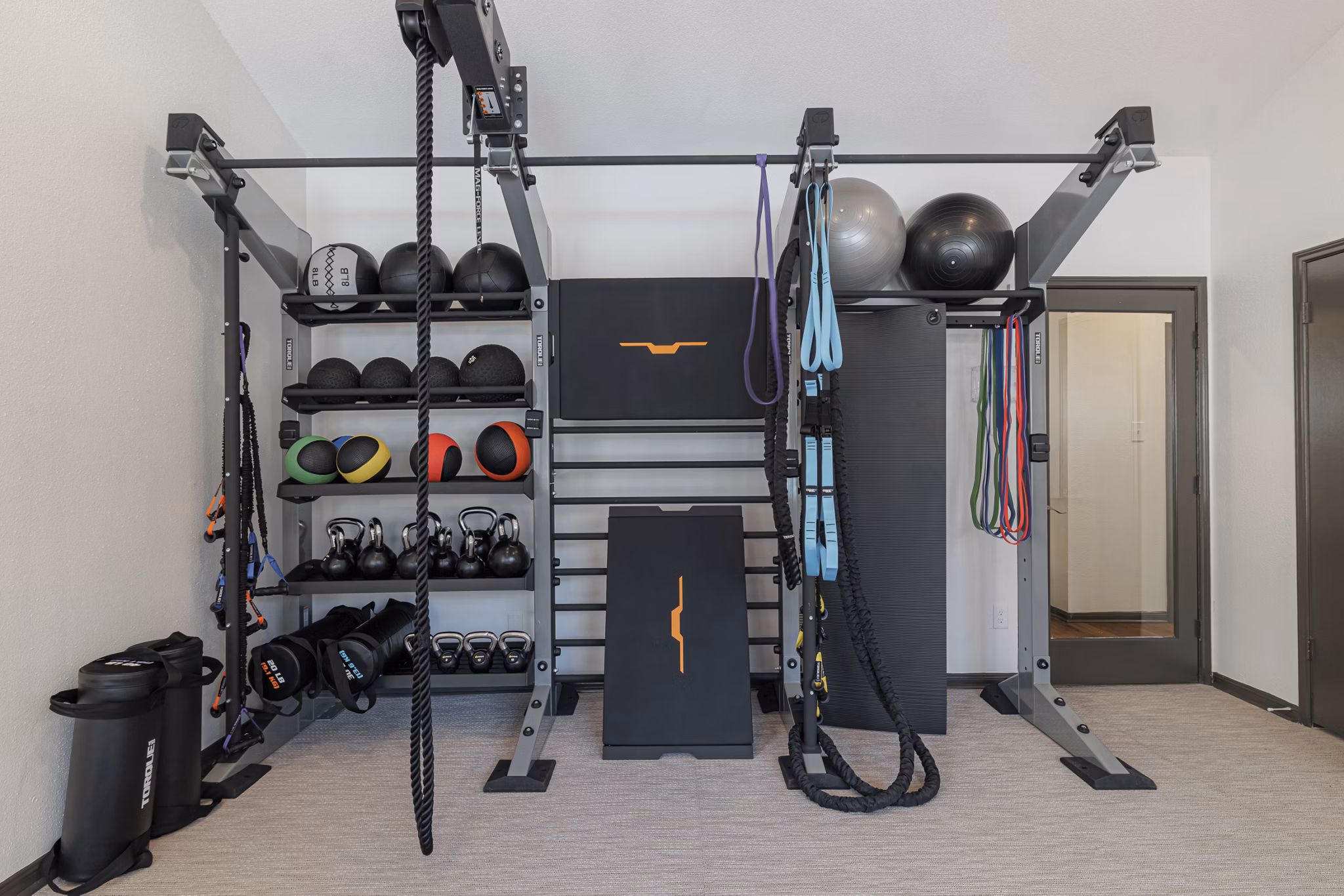 fitness center at Vie At The Medical Center Apartments
