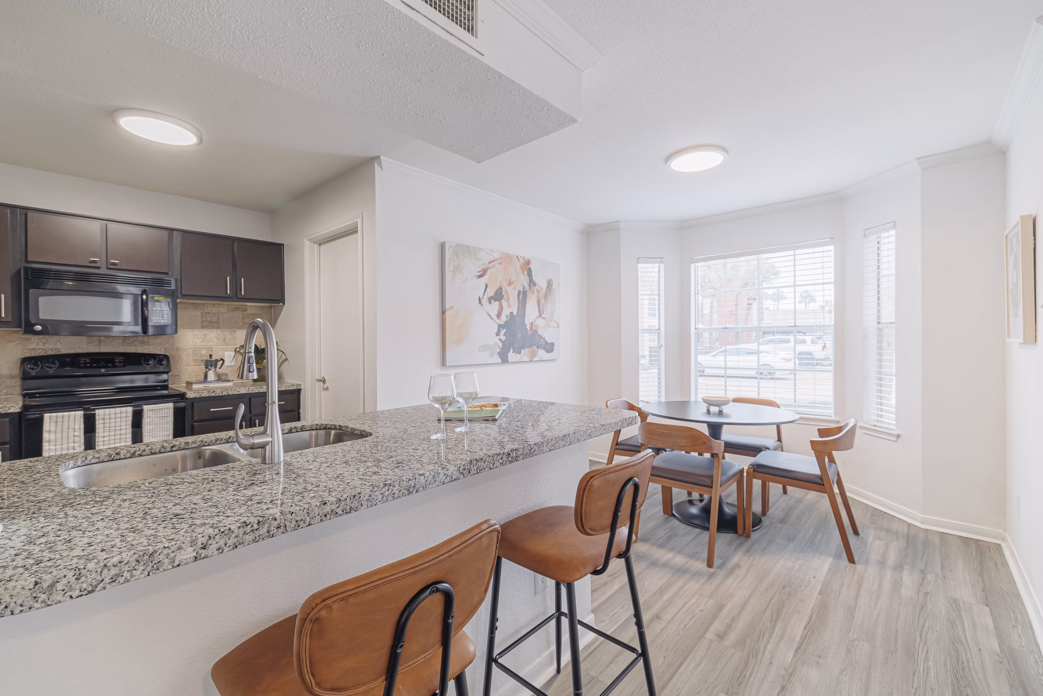 kitchen at Vie At The Medical Center Apartments