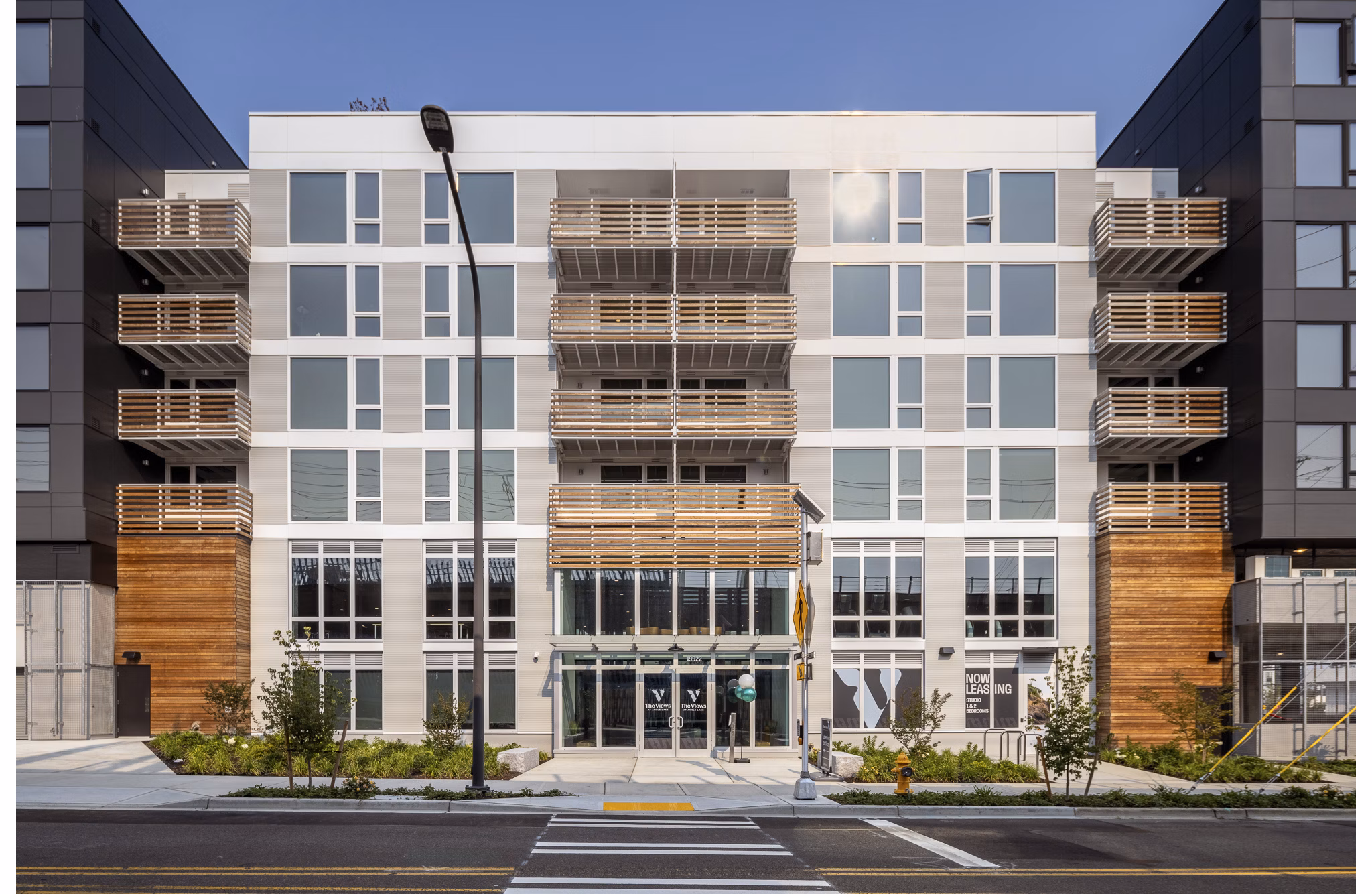 exterior at The Views at Angle Lake Apartments 