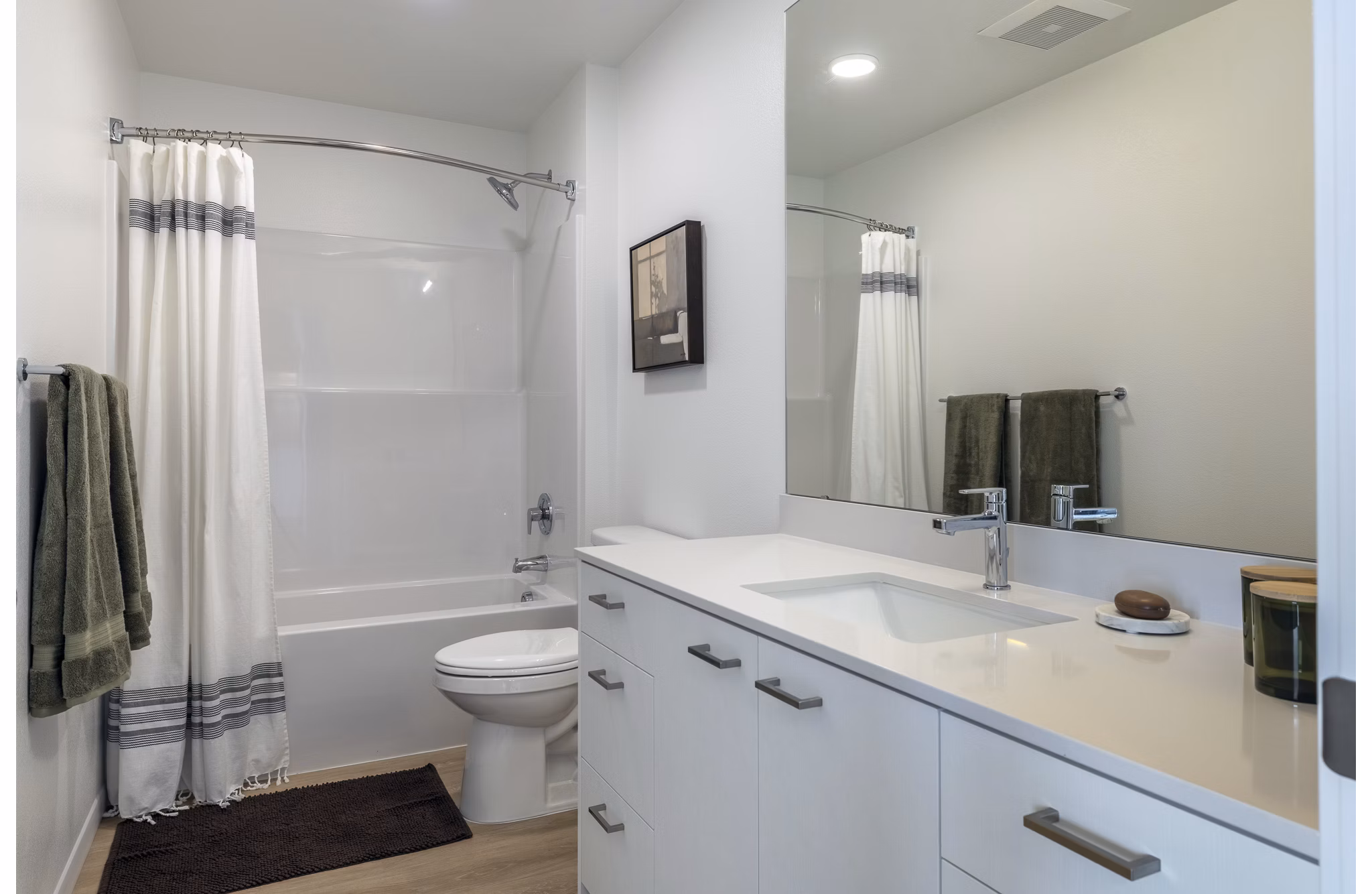 bathroom at The Views at Angle Lake Apartments 