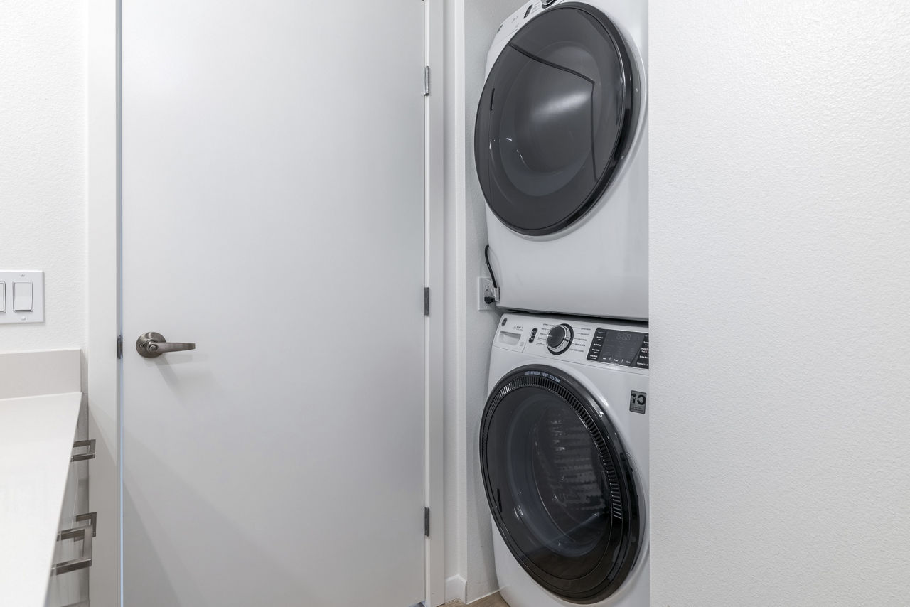 Laundry room at The Views At Angle Lake