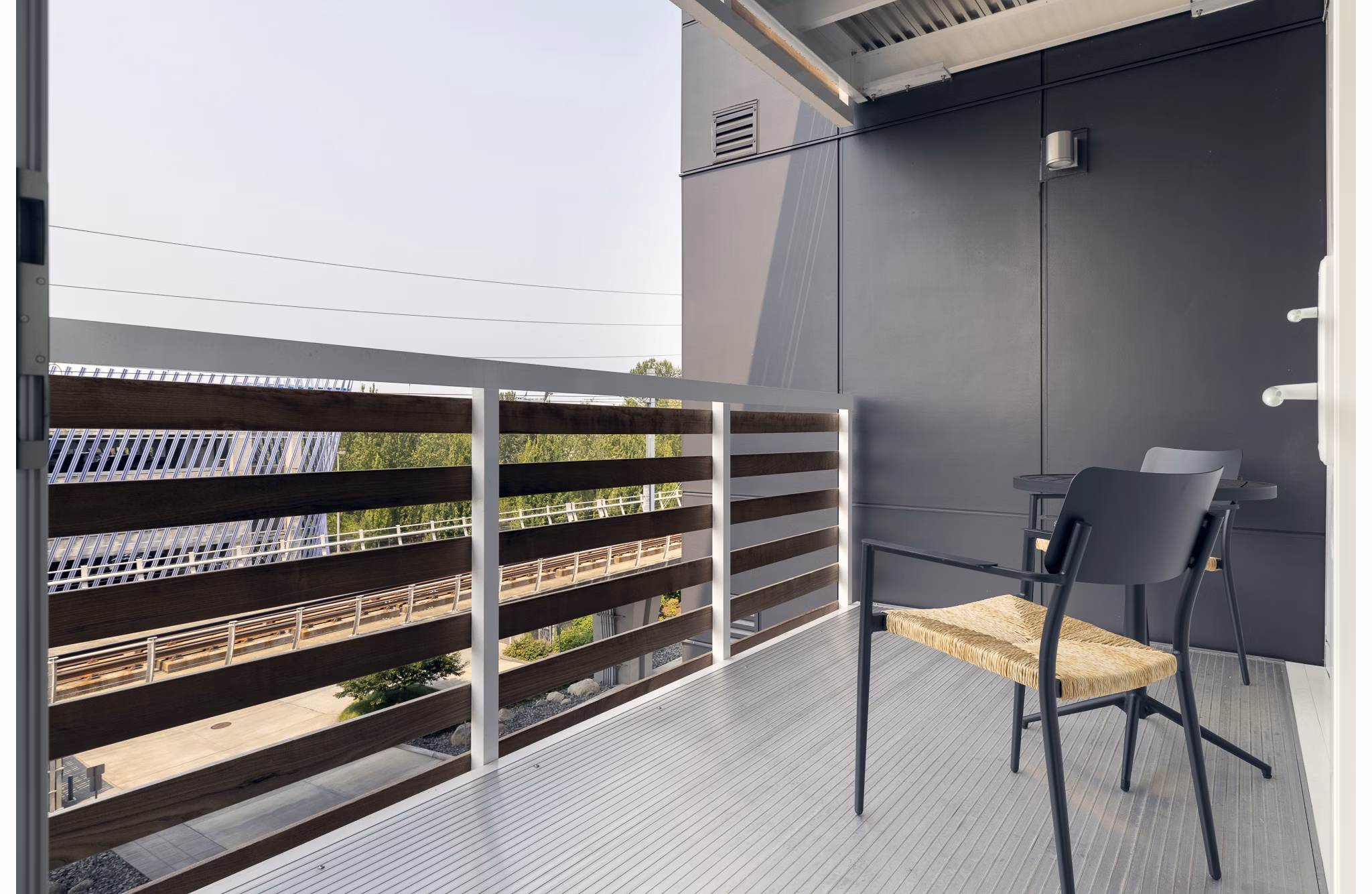 patio at The Views at Angle Lake Apartments 