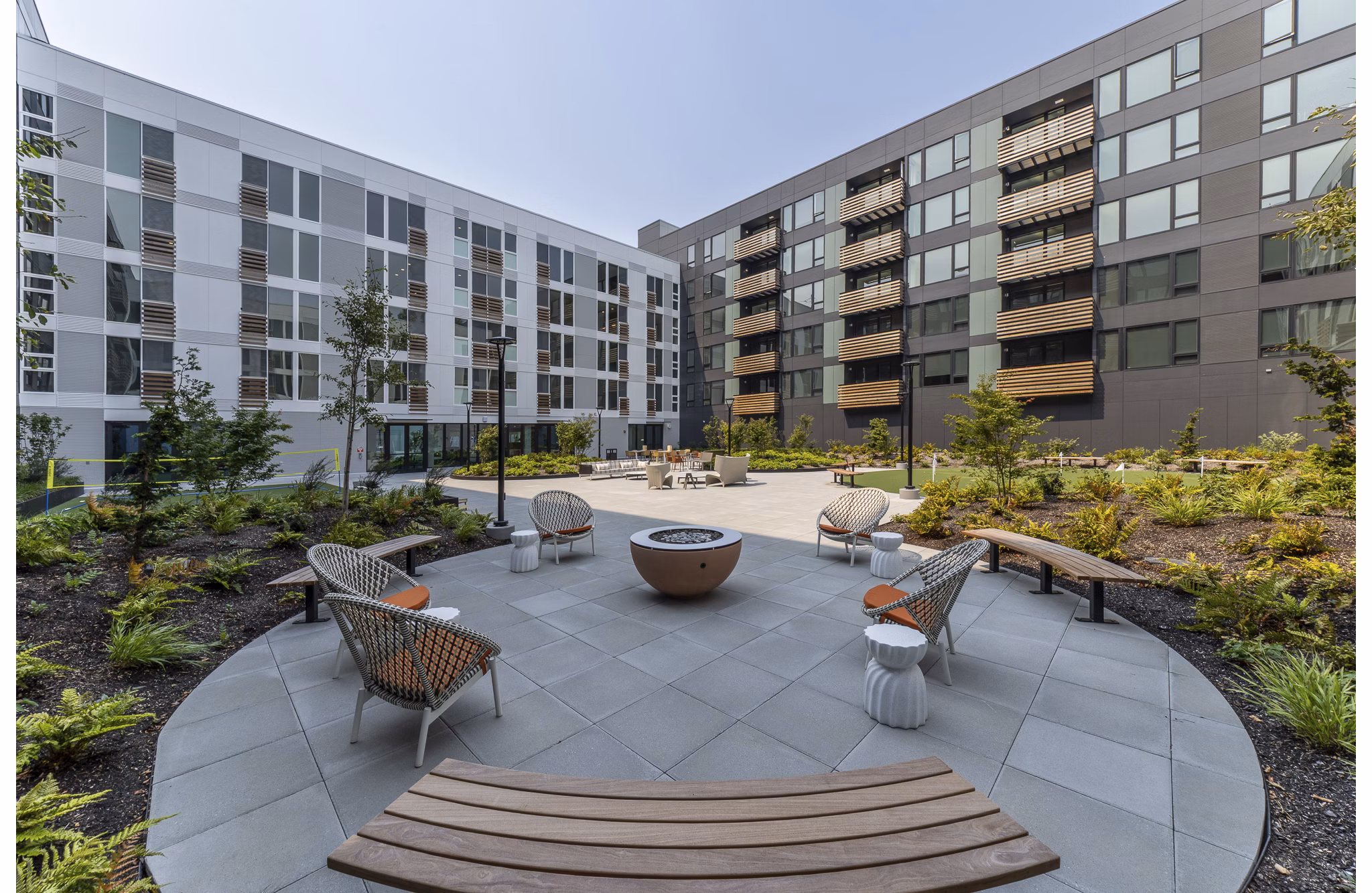 recreational area at The Views at Angle Lake Apartments 