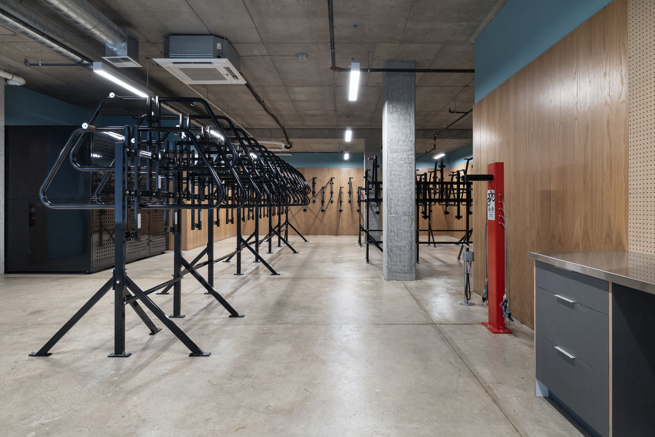 Bike room at The Views At Angle Lake
